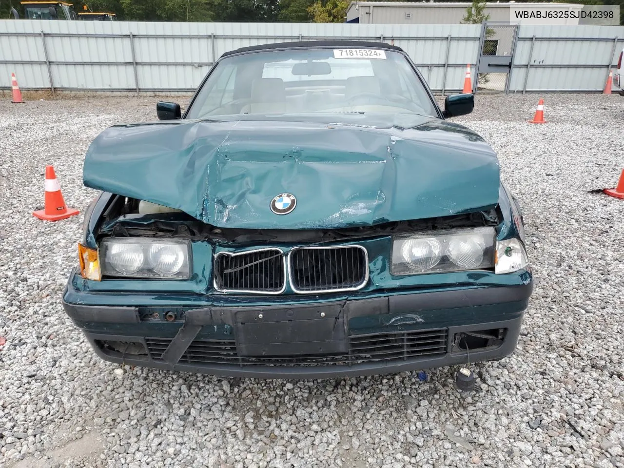 1995 BMW 325 Ic Automatic VIN: WBABJ6325SJD42398 Lot: 71815324