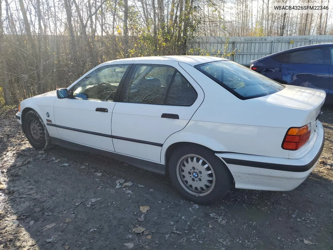 1995 BMW 325 I Automatic VIN: WBACB4326SFM22346 Lot: 79960304