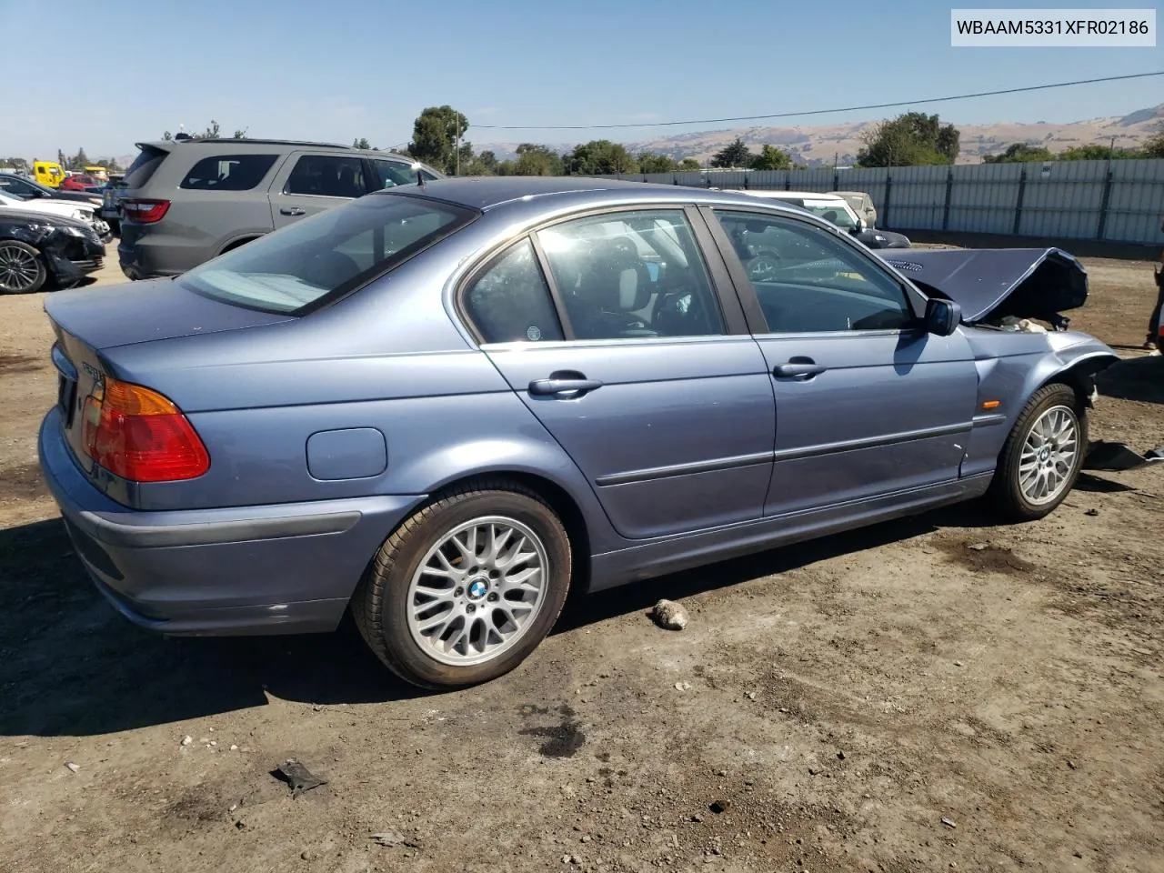 1999 BMW 328 I Automatic VIN: WBAAM5331XFR02186 Lot: 66237144