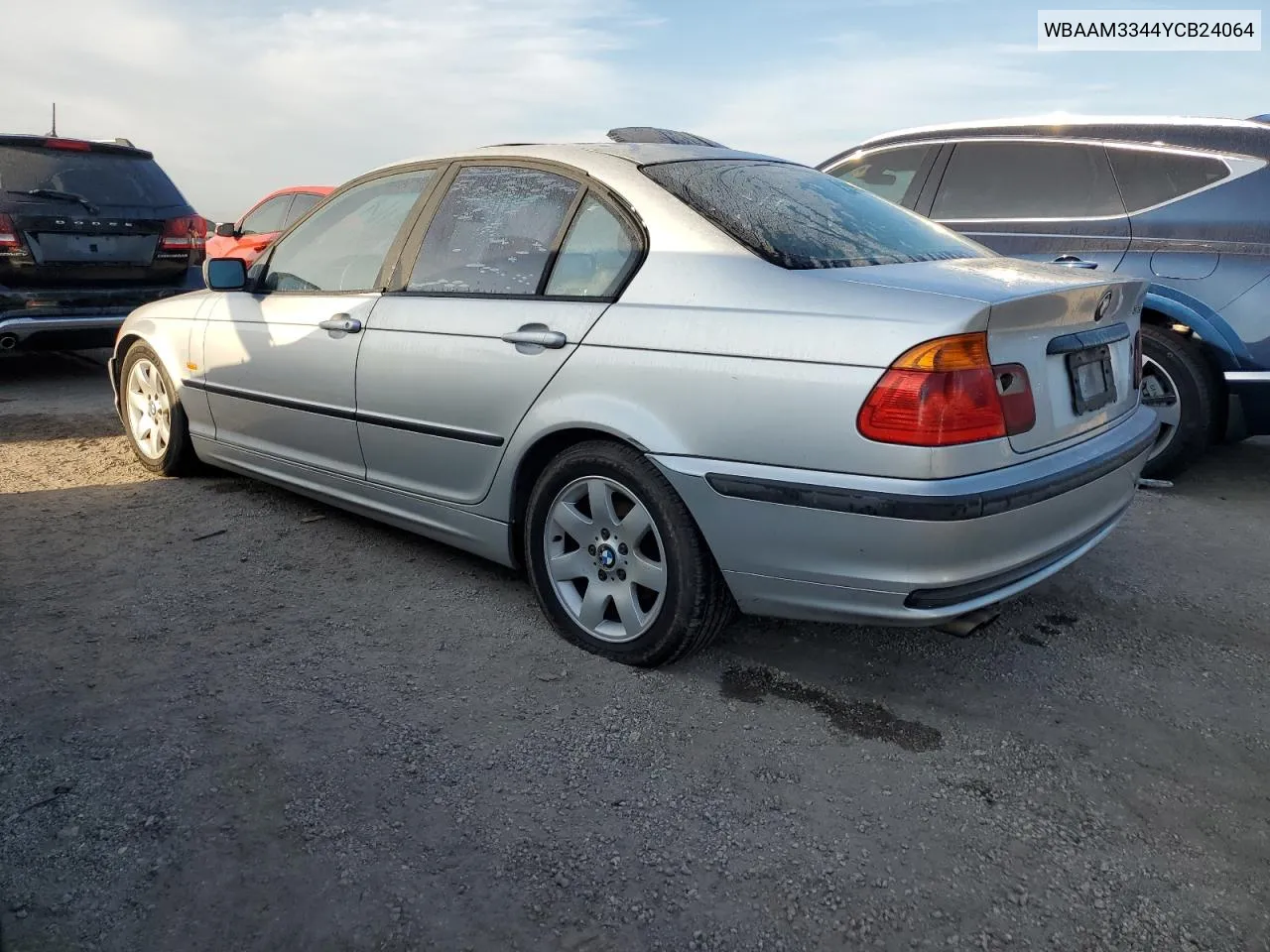 WBAAM3344YCB24064 2000 BMW 323 I