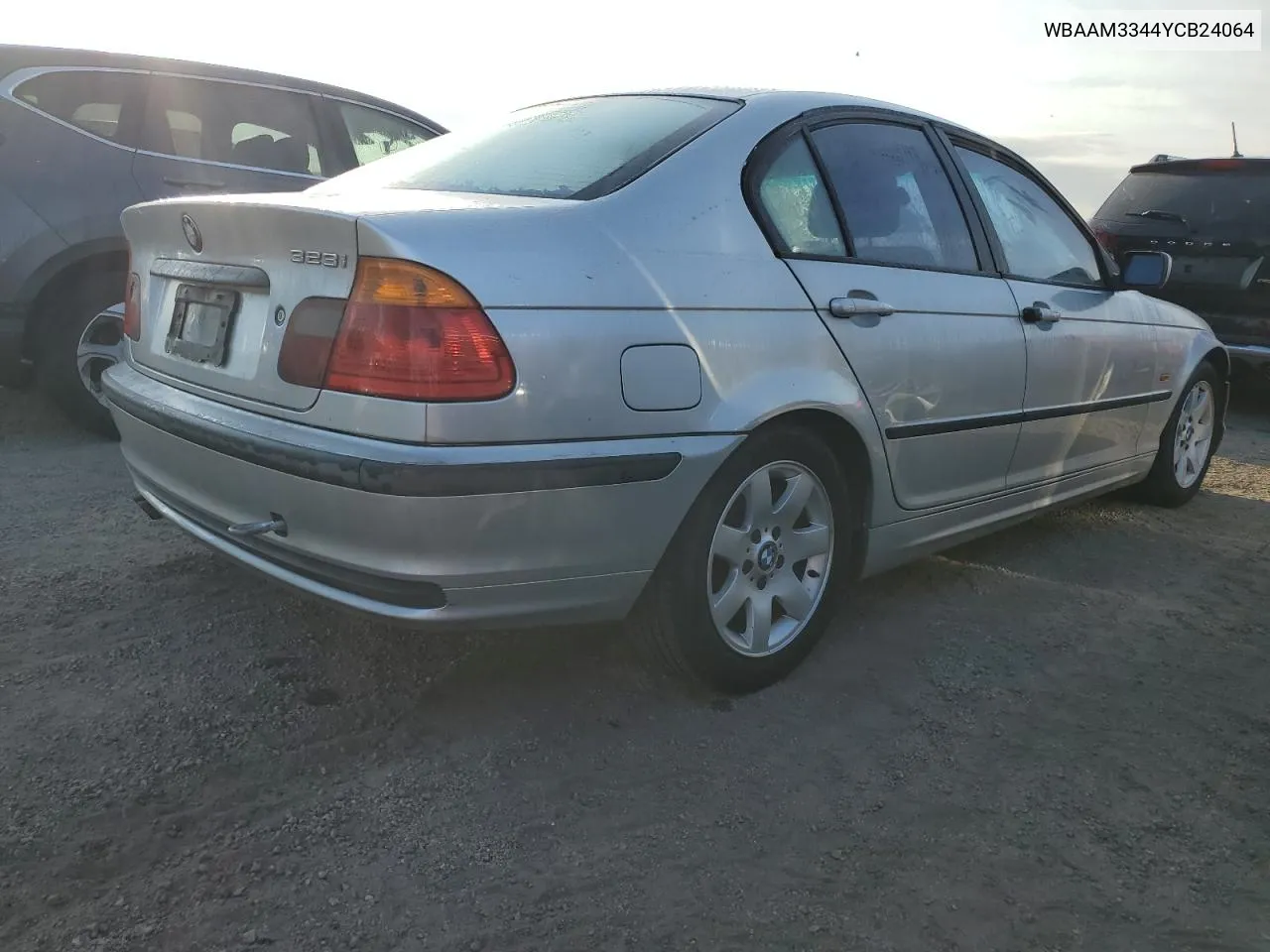 2000 BMW 323 I VIN: WBAAM3344YCB24064 Lot: 76185734