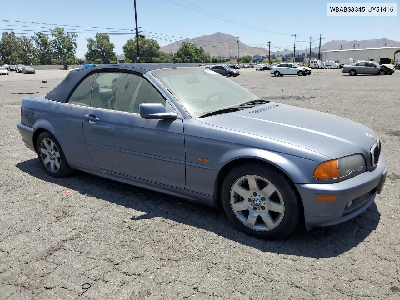 2001 BMW 325 Ci VIN: WBABS33451JY51416 Lot: 60767534