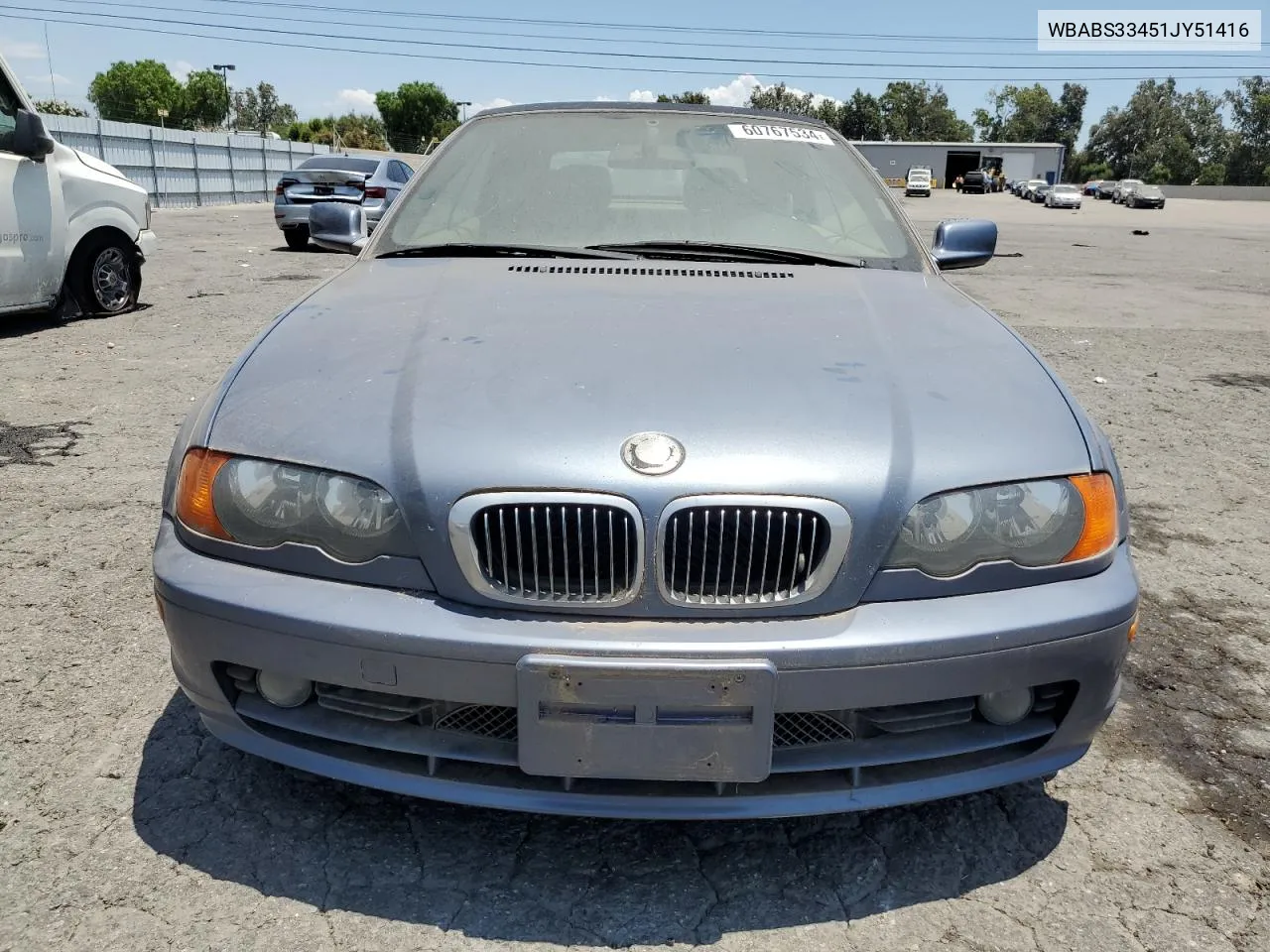 2001 BMW 325 Ci VIN: WBABS33451JY51416 Lot: 60767534