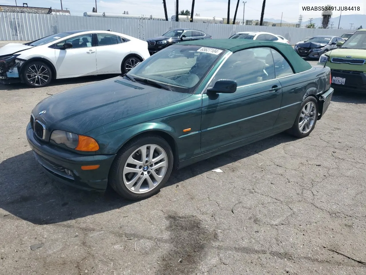 2001 BMW 330 Ci VIN: WBABS53491JU84418 Lot: 65627104