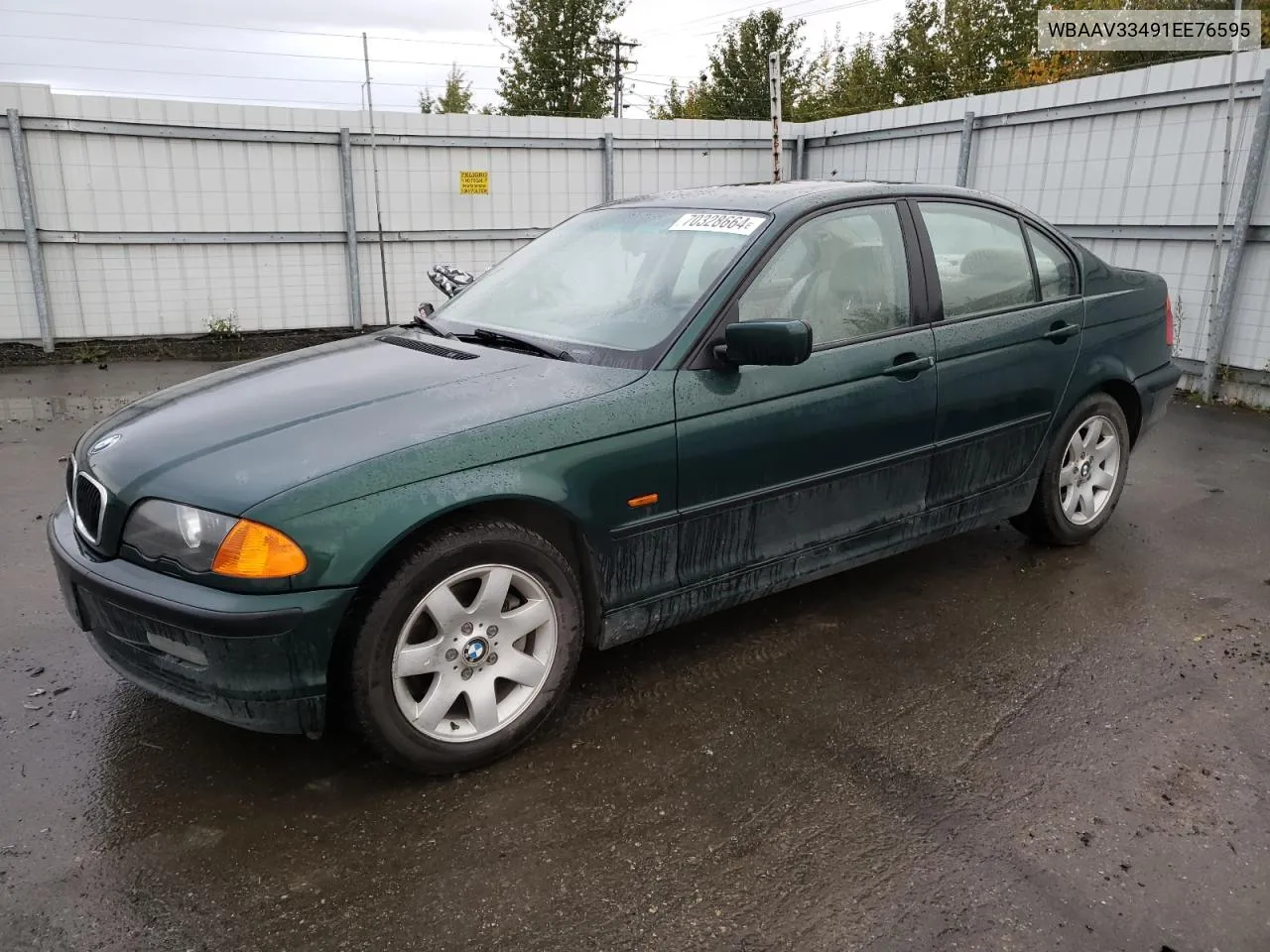 2001 BMW 325 I VIN: WBAAV33491EE76595 Lot: 70328664