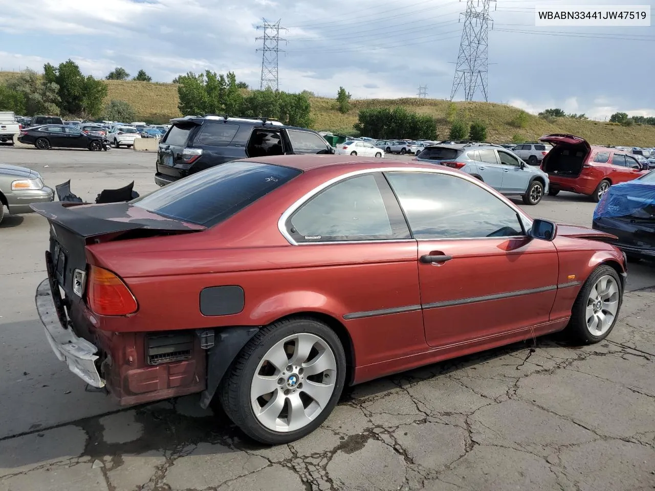 2001 BMW 325 Ci VIN: WBABN33441JW47519 Lot: 70781094