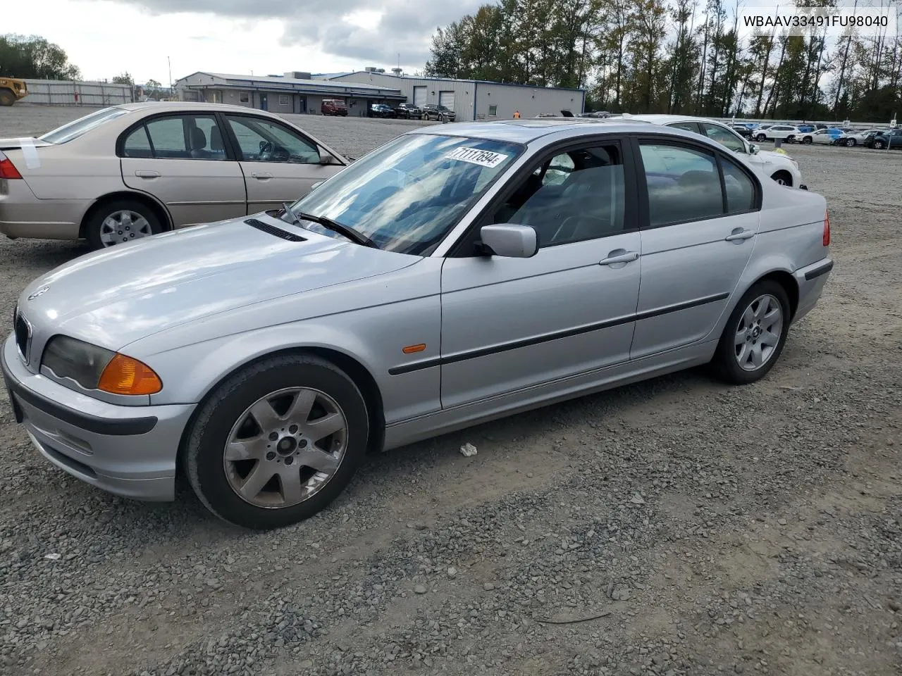 2001 BMW 325 I VIN: WBAAV33491FU98040 Lot: 71117694