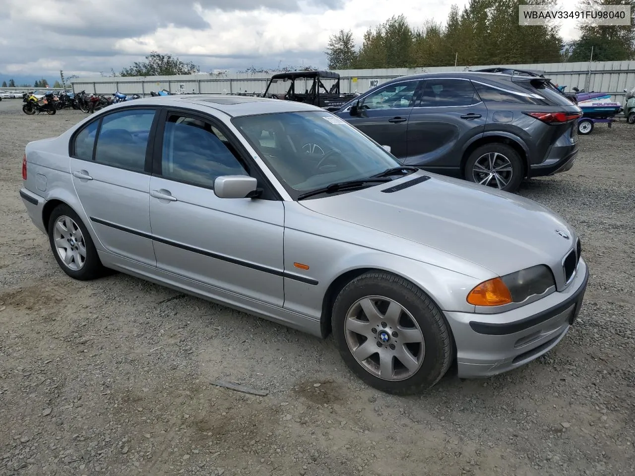 2001 BMW 325 I VIN: WBAAV33491FU98040 Lot: 71117694