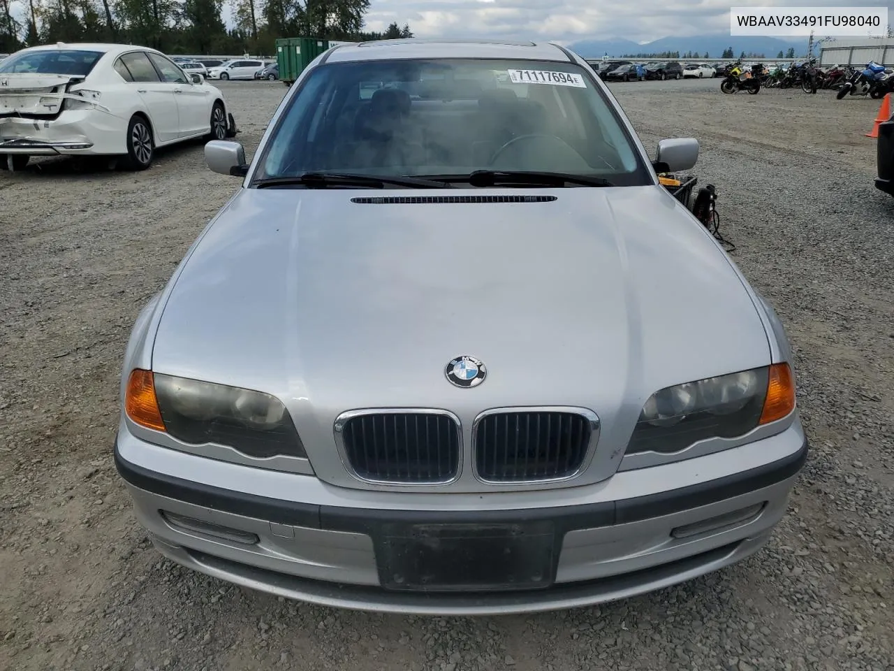 2001 BMW 325 I VIN: WBAAV33491FU98040 Lot: 71117694