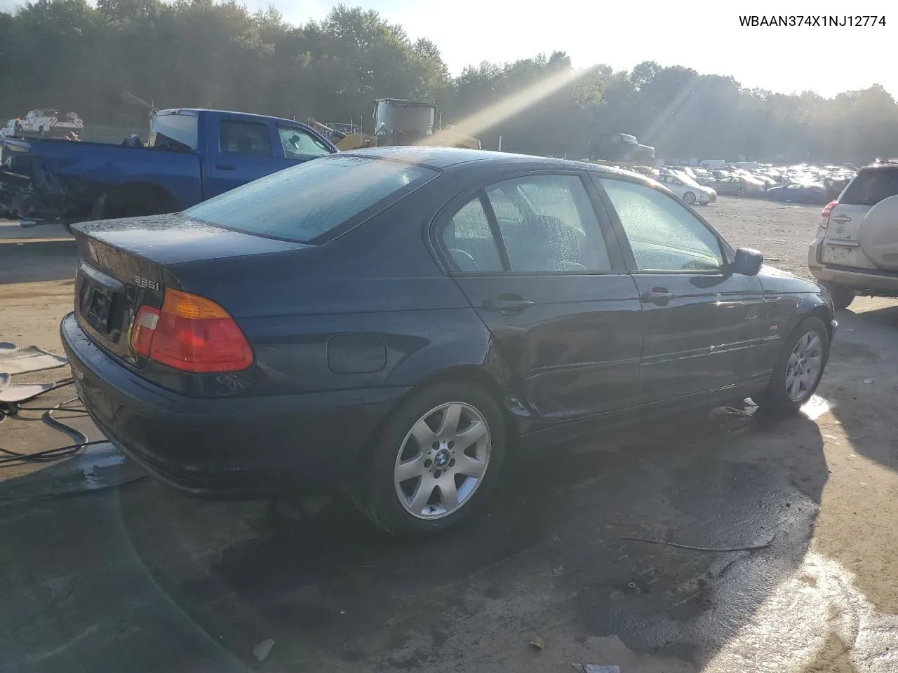 2001 BMW 325 I VIN: WBAAN374X1NJ12774 Lot: 71191294