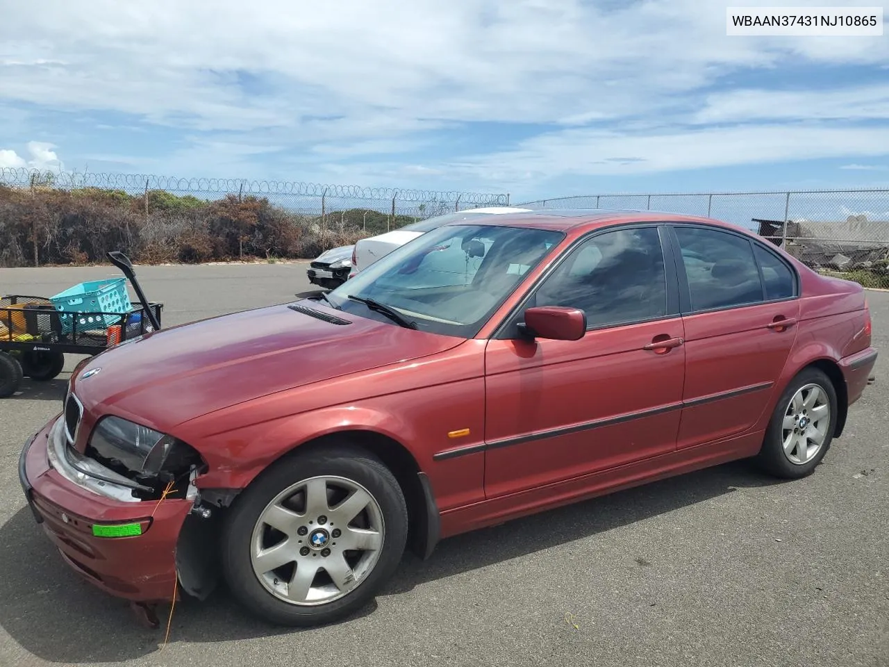 2001 BMW 325 I VIN: WBAAN37431NJ10865 Lot: 72652374