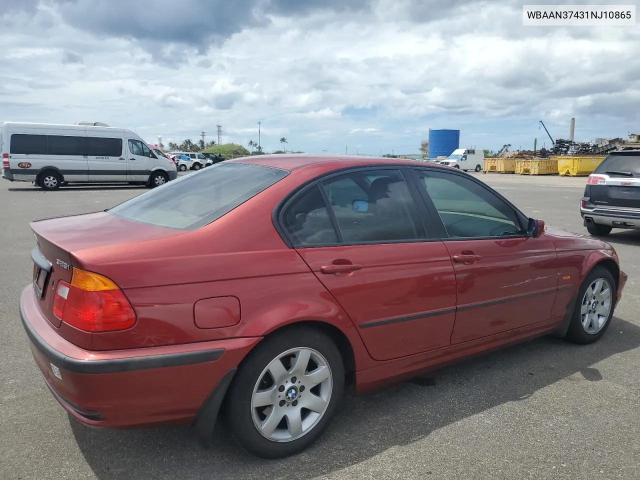 2001 BMW 325 I VIN: WBAAN37431NJ10865 Lot: 72652374