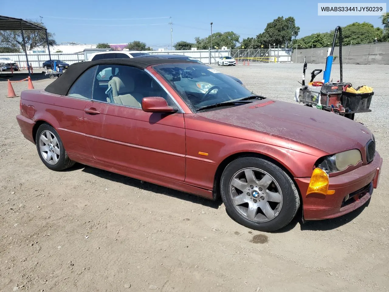 2001 BMW 325 Ci VIN: WBABS33441JY50239 Lot: 73195894