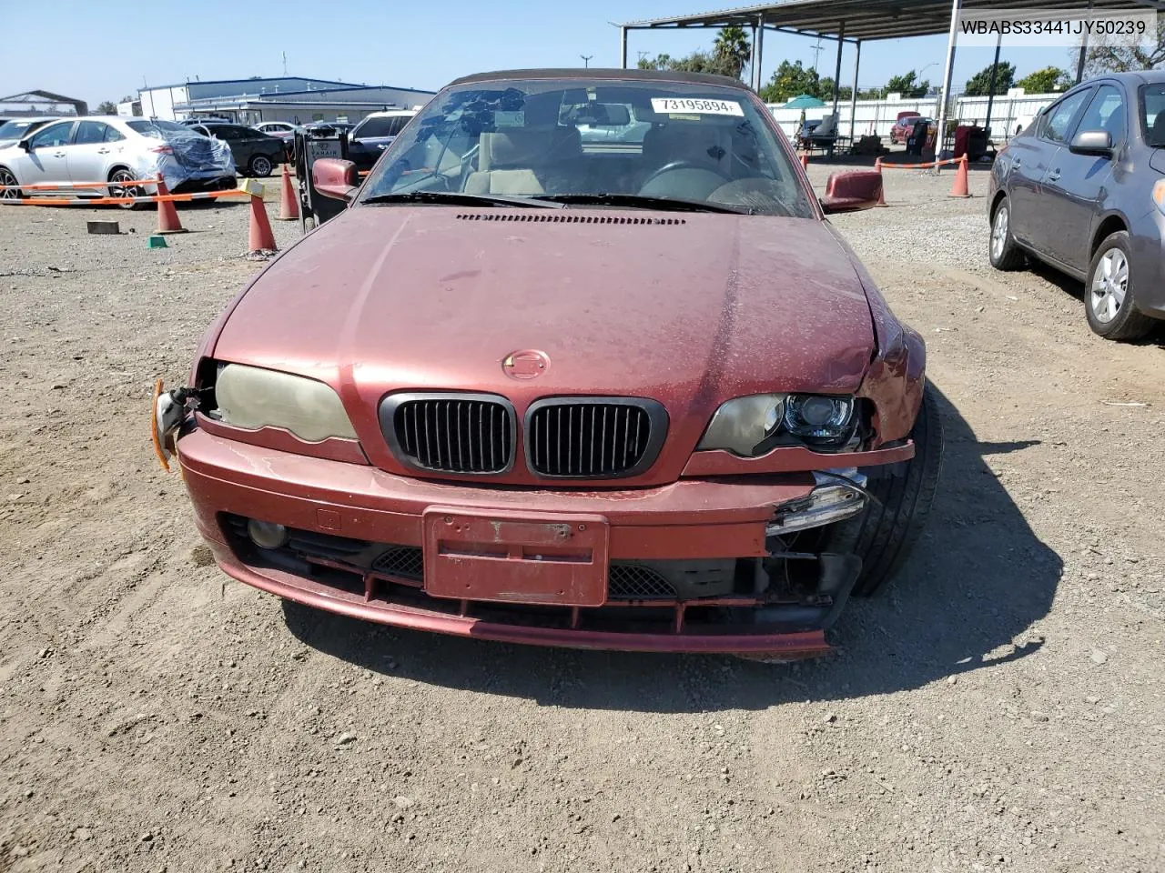 2001 BMW 325 Ci VIN: WBABS33441JY50239 Lot: 73195894