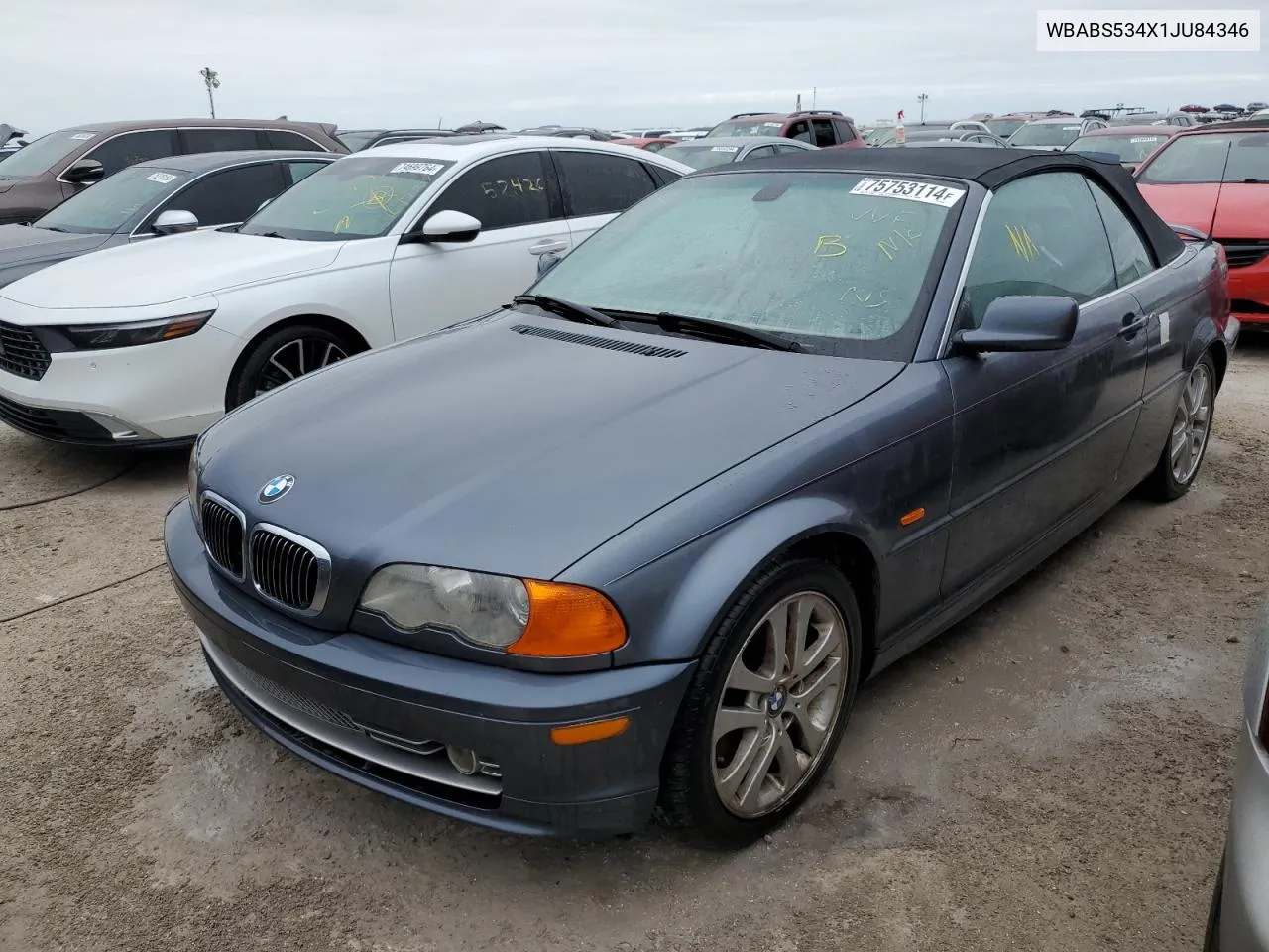 2001 BMW 330 Ci VIN: WBABS534X1JU84346 Lot: 75753114