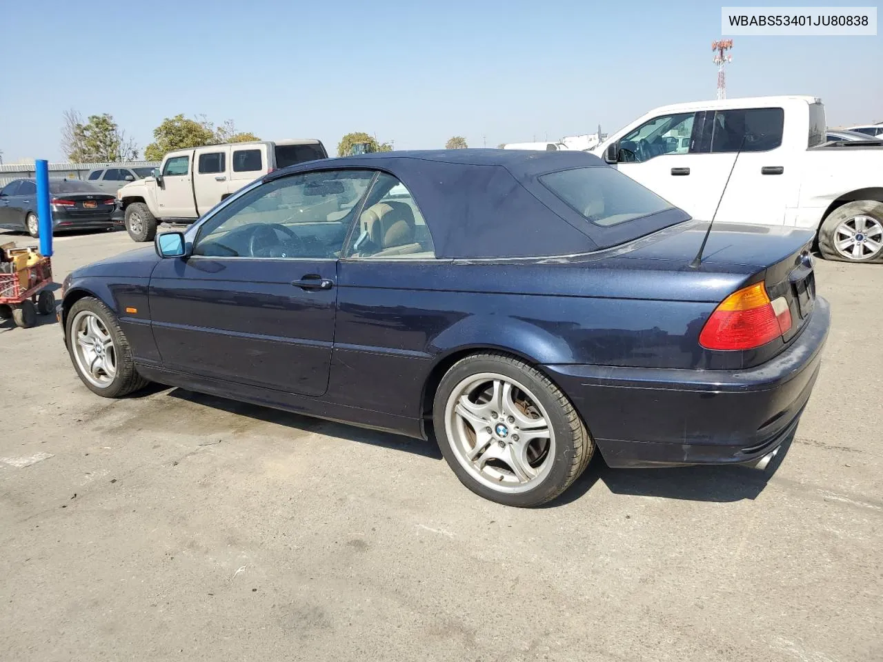 2001 BMW 330 Ci VIN: WBABS53401JU80838 Lot: 75851424