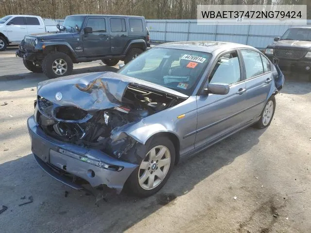 WBAET37472NG79424 2002 BMW 325 I