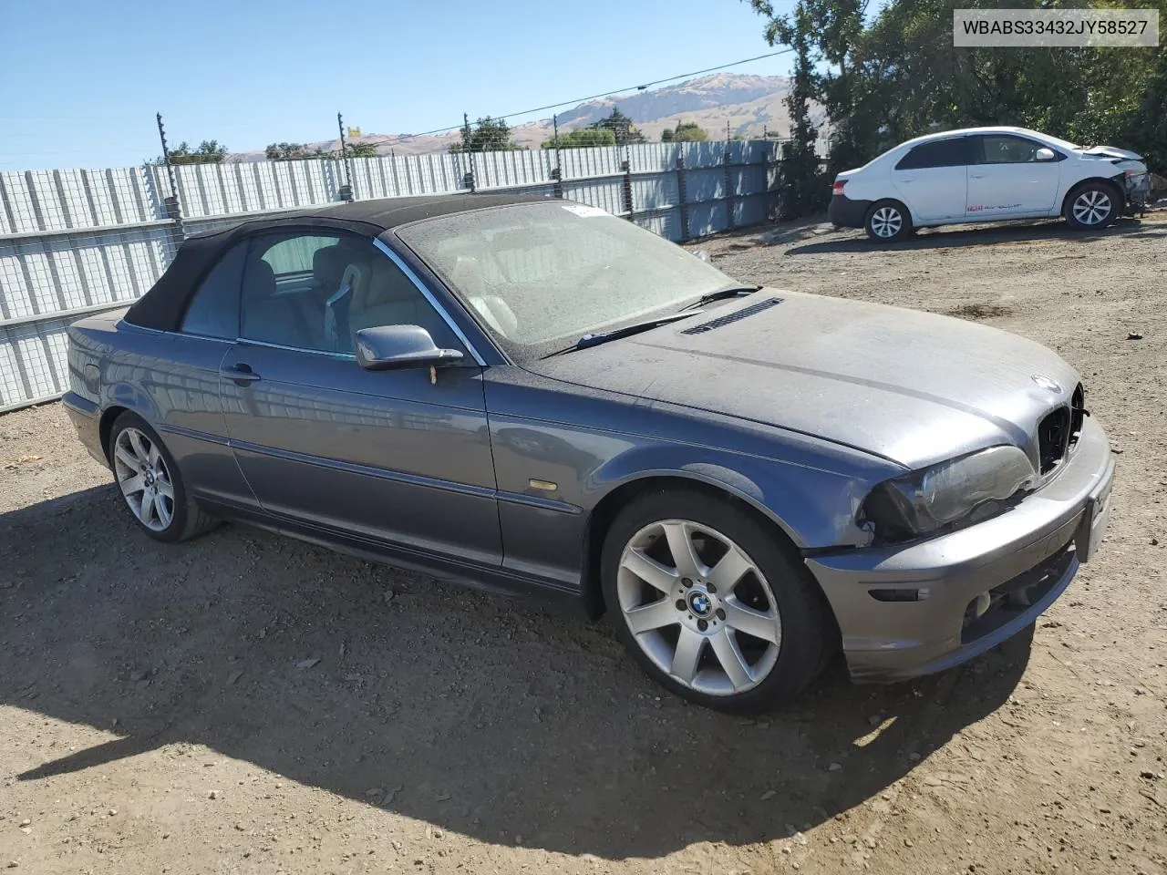 2002 BMW 325 Ci VIN: WBABS33432JY58527 Lot: 63740924