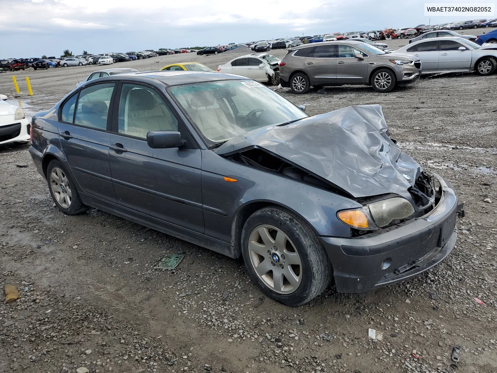 2002 BMW 325 I VIN: WBAET37402NG82052 Lot: 65573234