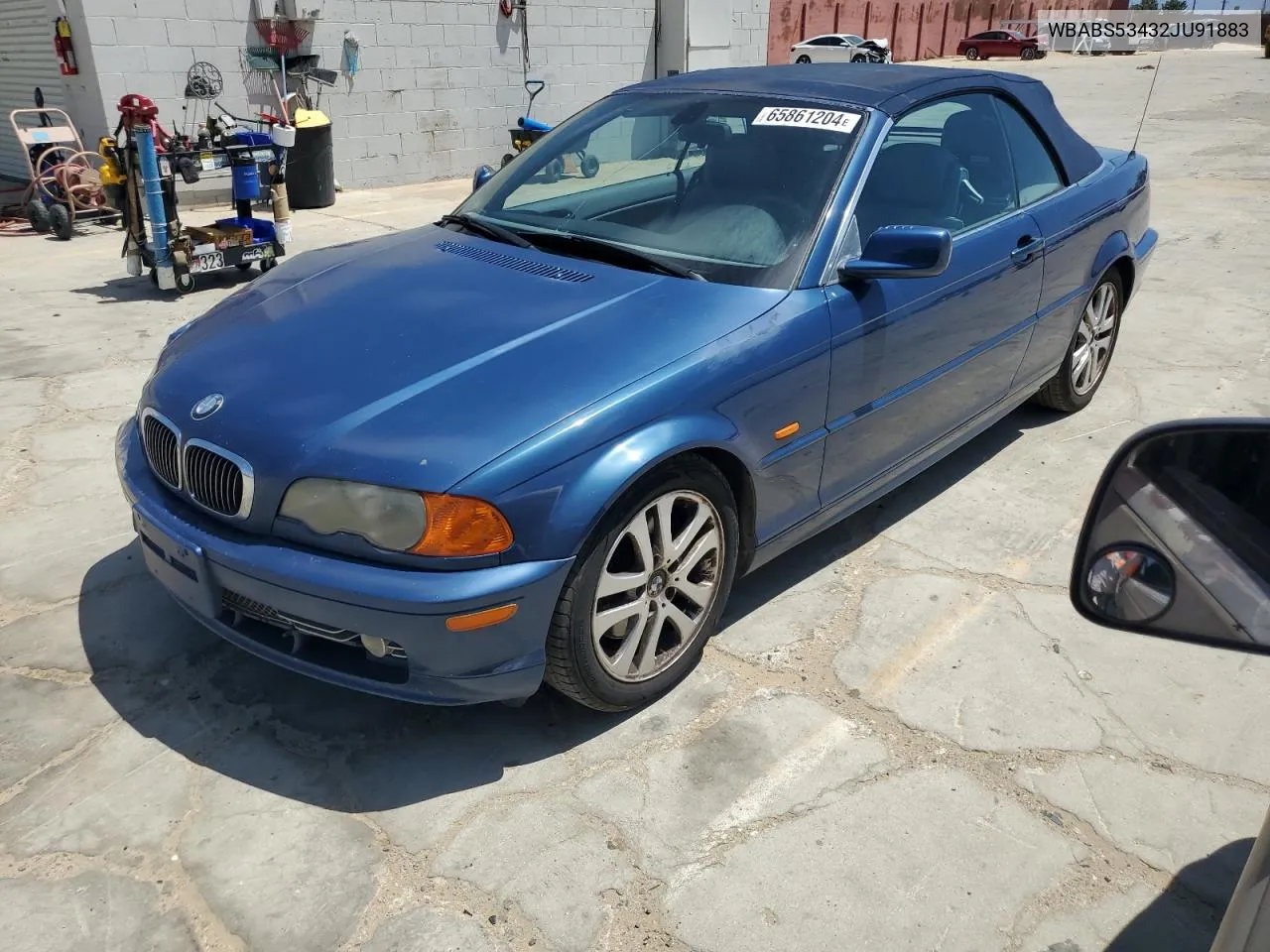 2002 BMW 330 Ci VIN: WBABS53432JU91883 Lot: 65861204