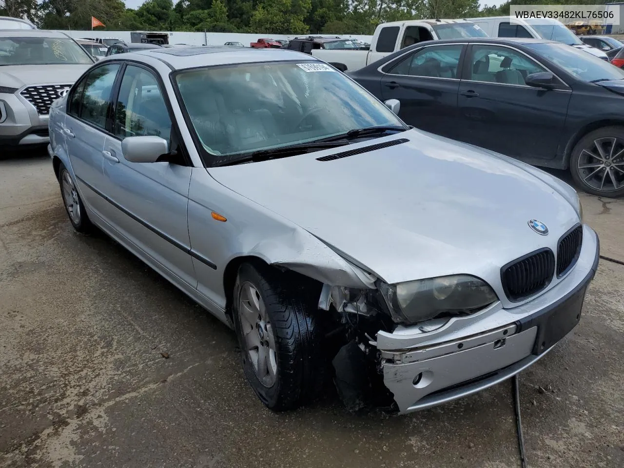 2002 BMW 325 I VIN: WBAEV33482KL76506 Lot: 67699194