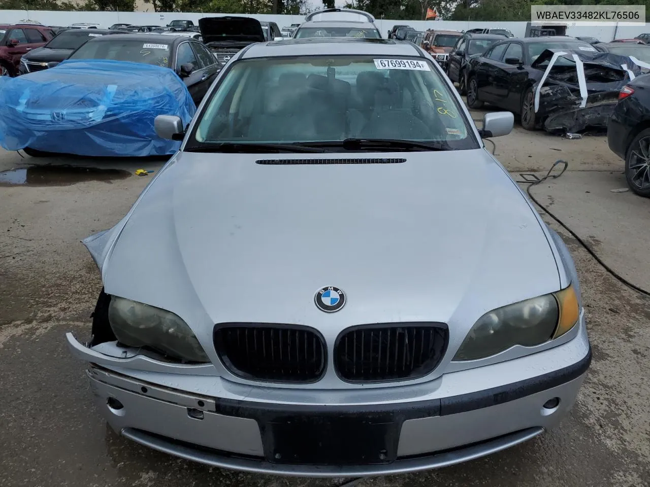 2002 BMW 325 I VIN: WBAEV33482KL76506 Lot: 67699194