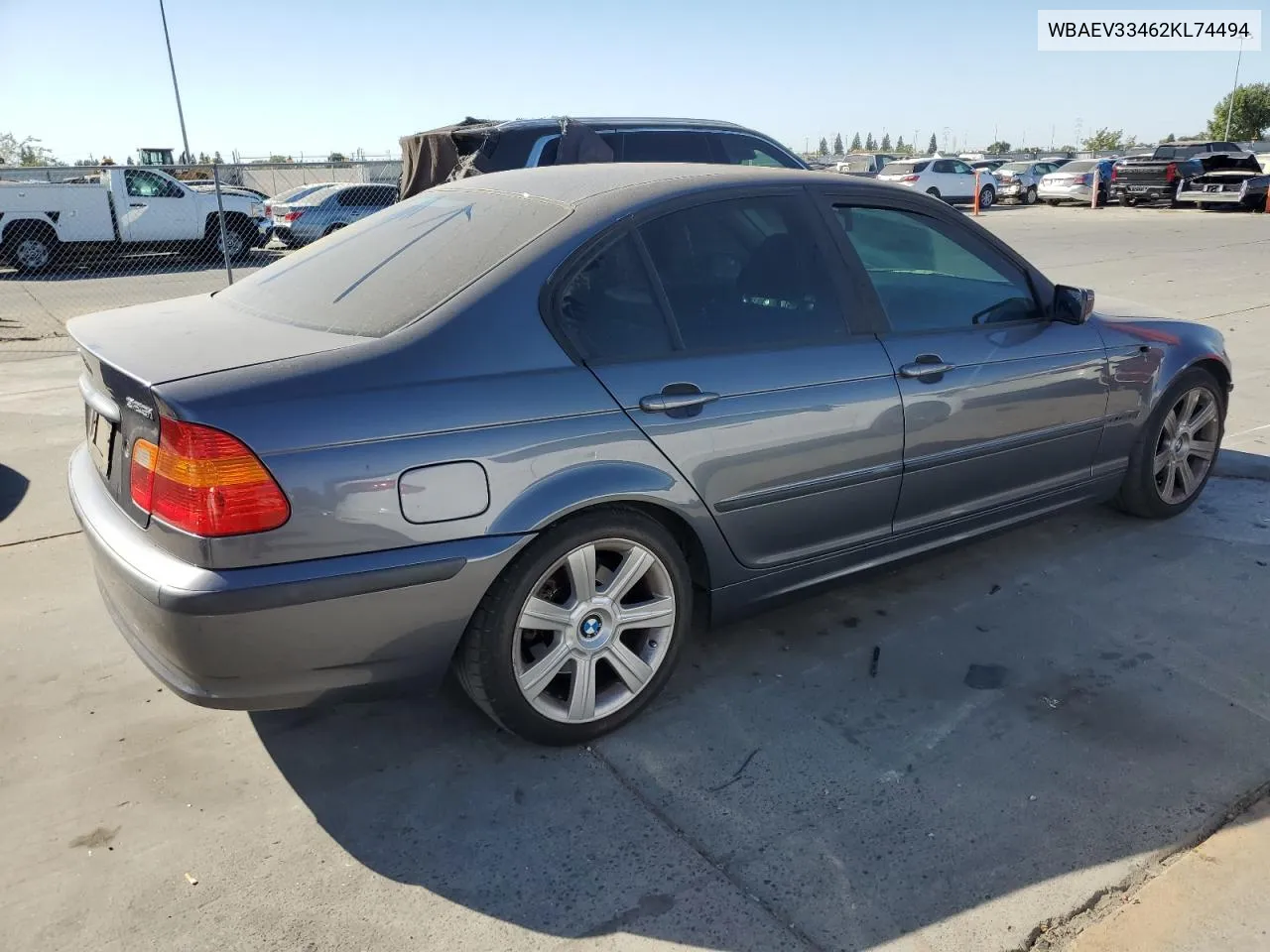 2002 BMW 325 I VIN: WBAEV33462KL74494 Lot: 72575454