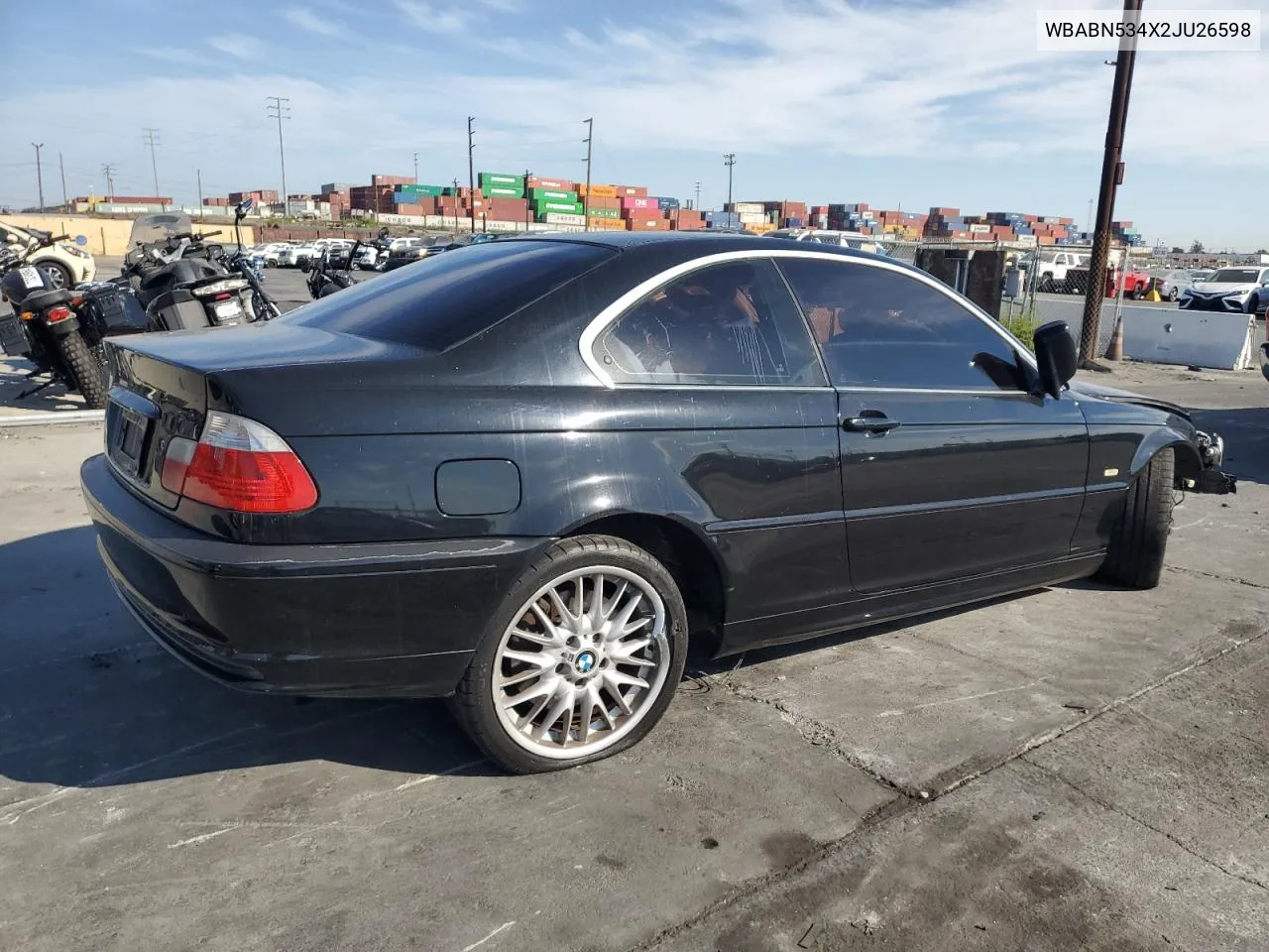 2002 BMW 330 Ci VIN: WBABN534X2JU26598 Lot: 74293714