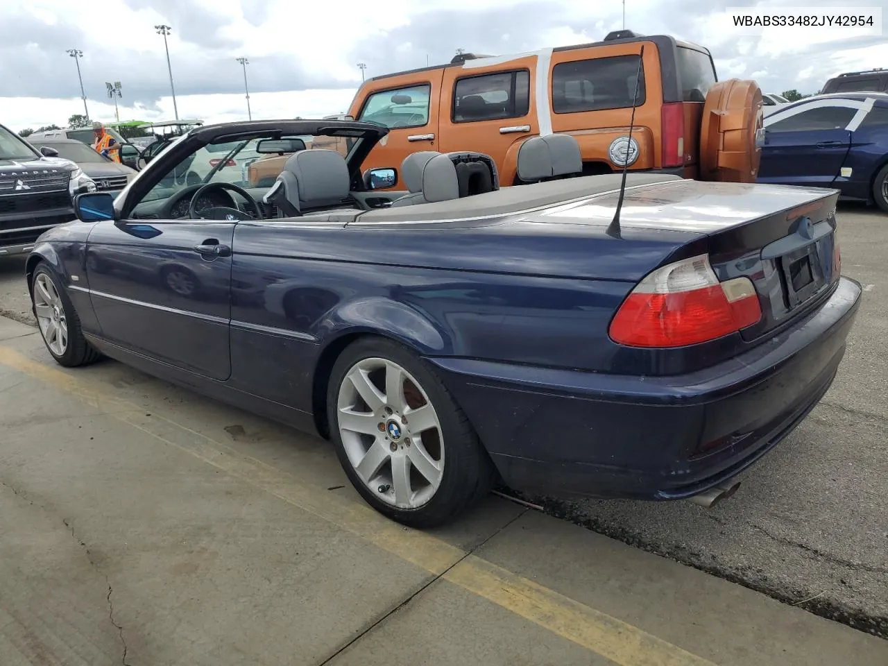 2002 BMW 325 Ci VIN: WBABS33482JY42954 Lot: 74554814