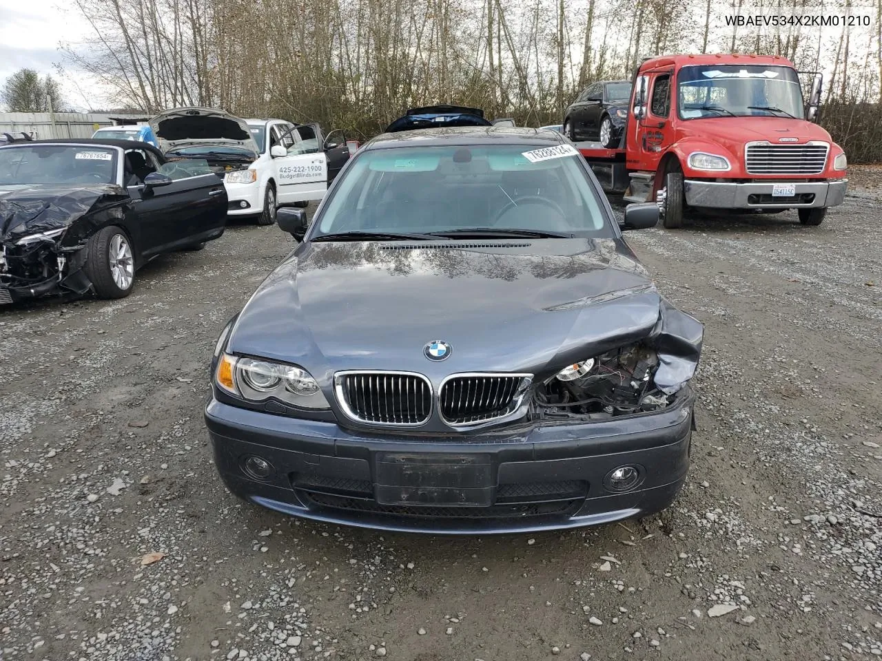 2002 BMW 330 I VIN: WBAEV534X2KM01210 Lot: 76288124