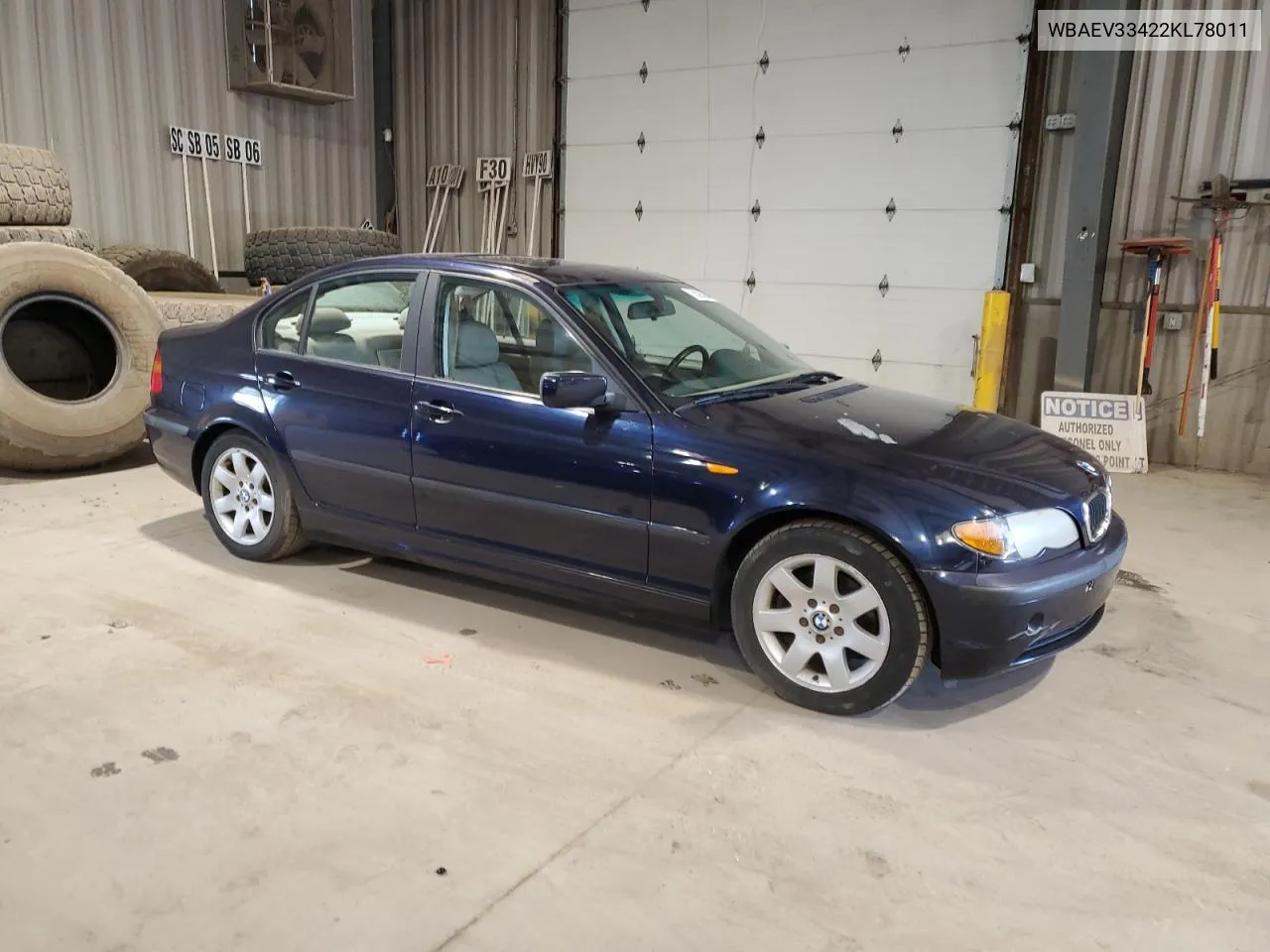 2002 BMW 325 I VIN: WBAEV33422KL78011 Lot: 77299994