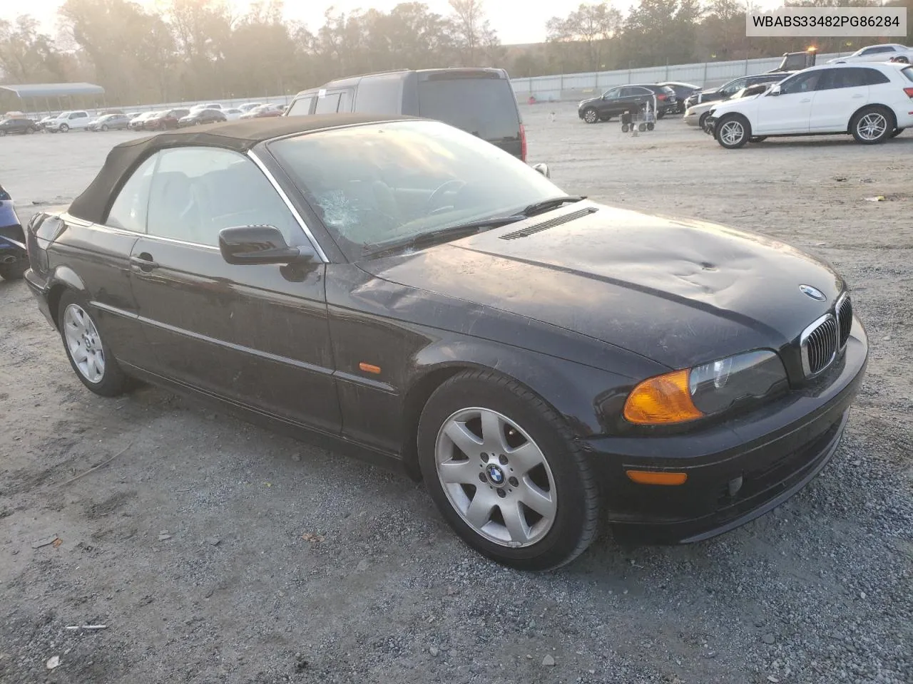 2002 BMW 325 Ci VIN: WBABS33482PG86284 Lot: 77574844