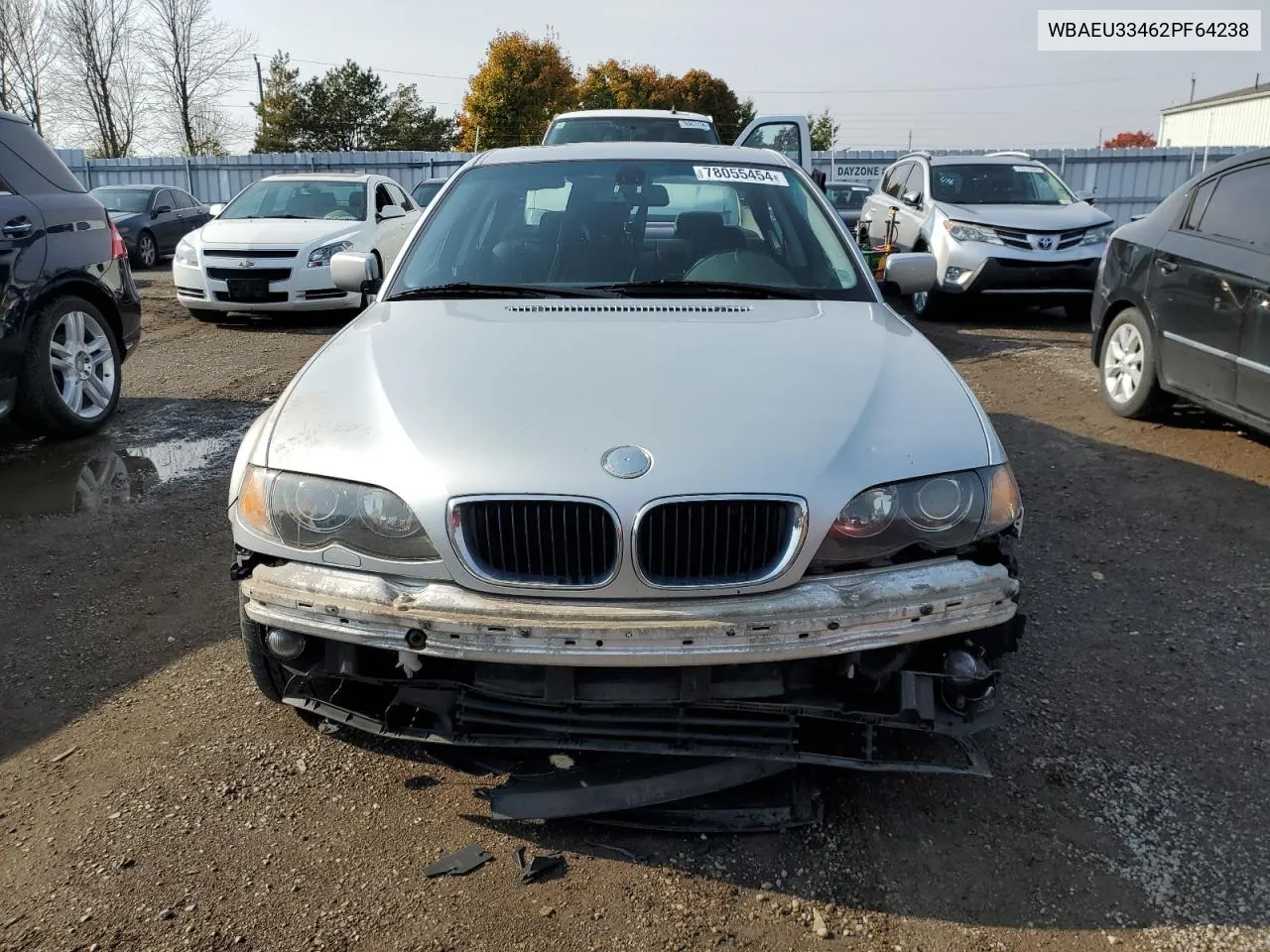 2002 BMW 325 Xi VIN: WBAEU33462PF64238 Lot: 78055454