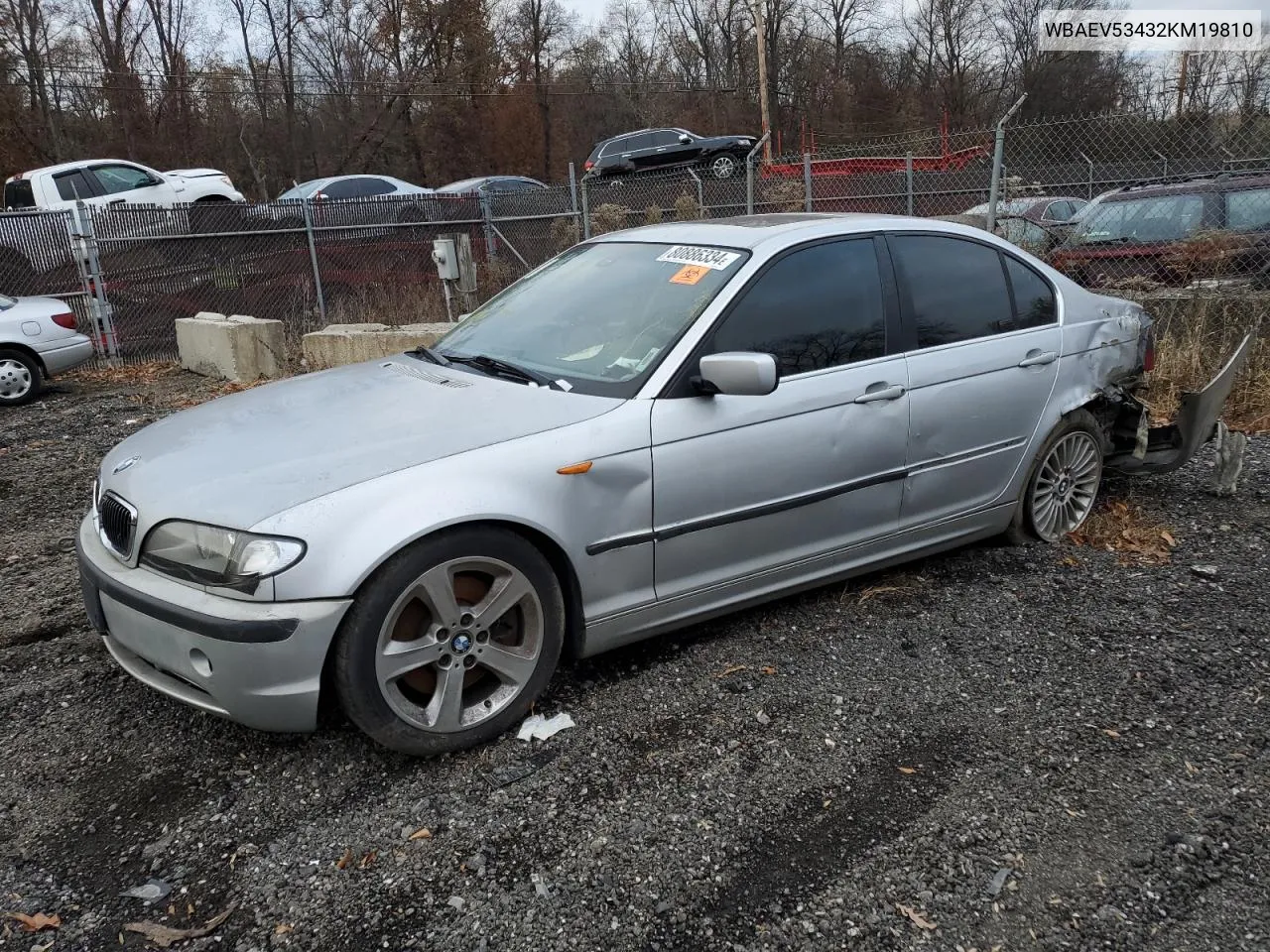 2002 BMW 330 I VIN: WBAEV53432KM19810 Lot: 80886334