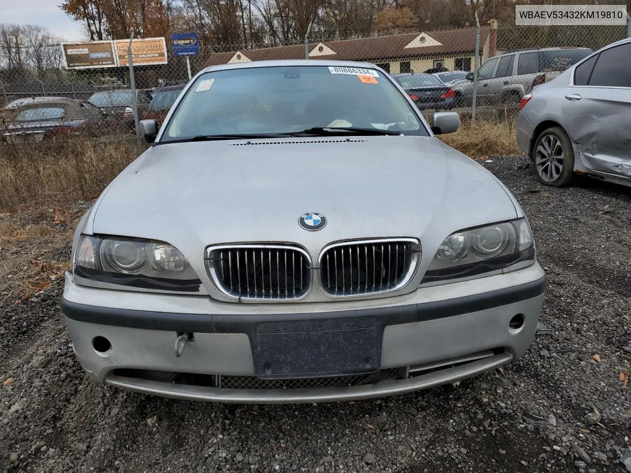 2002 BMW 330 I VIN: WBAEV53432KM19810 Lot: 80886334