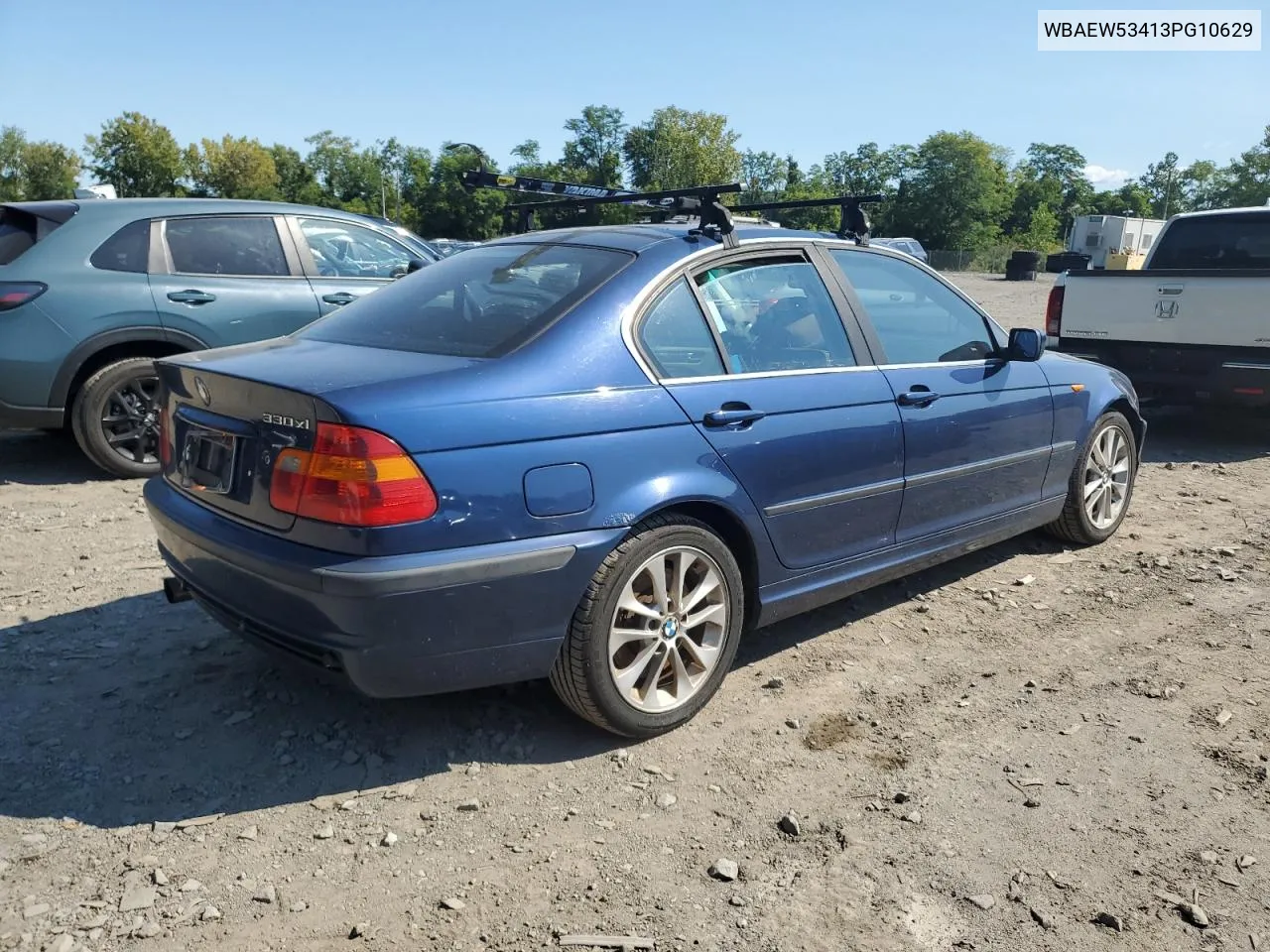 2003 BMW 330 Xi VIN: WBAEW53413PG10629 Lot: 69875054