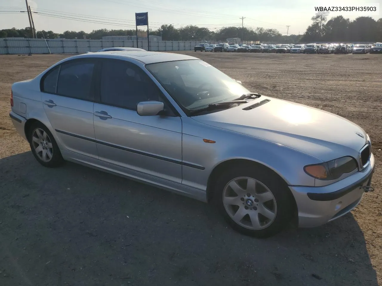 2003 BMW 325 I VIN: WBAAZ33433PH35903 Lot: 71202564