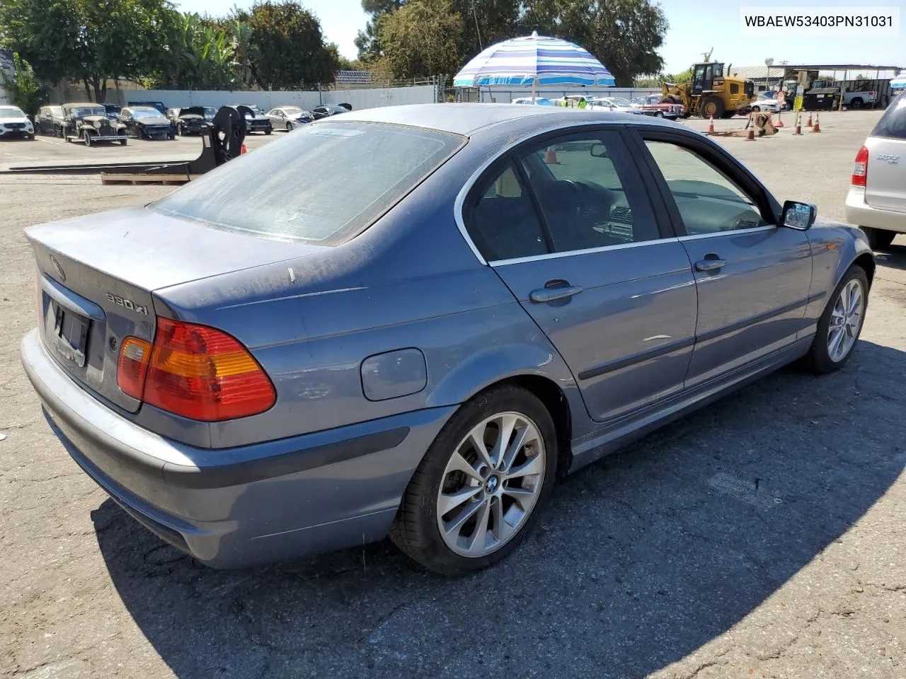 2003 BMW 330 Xi VIN: WBAEW53403PN31031 Lot: 71236924