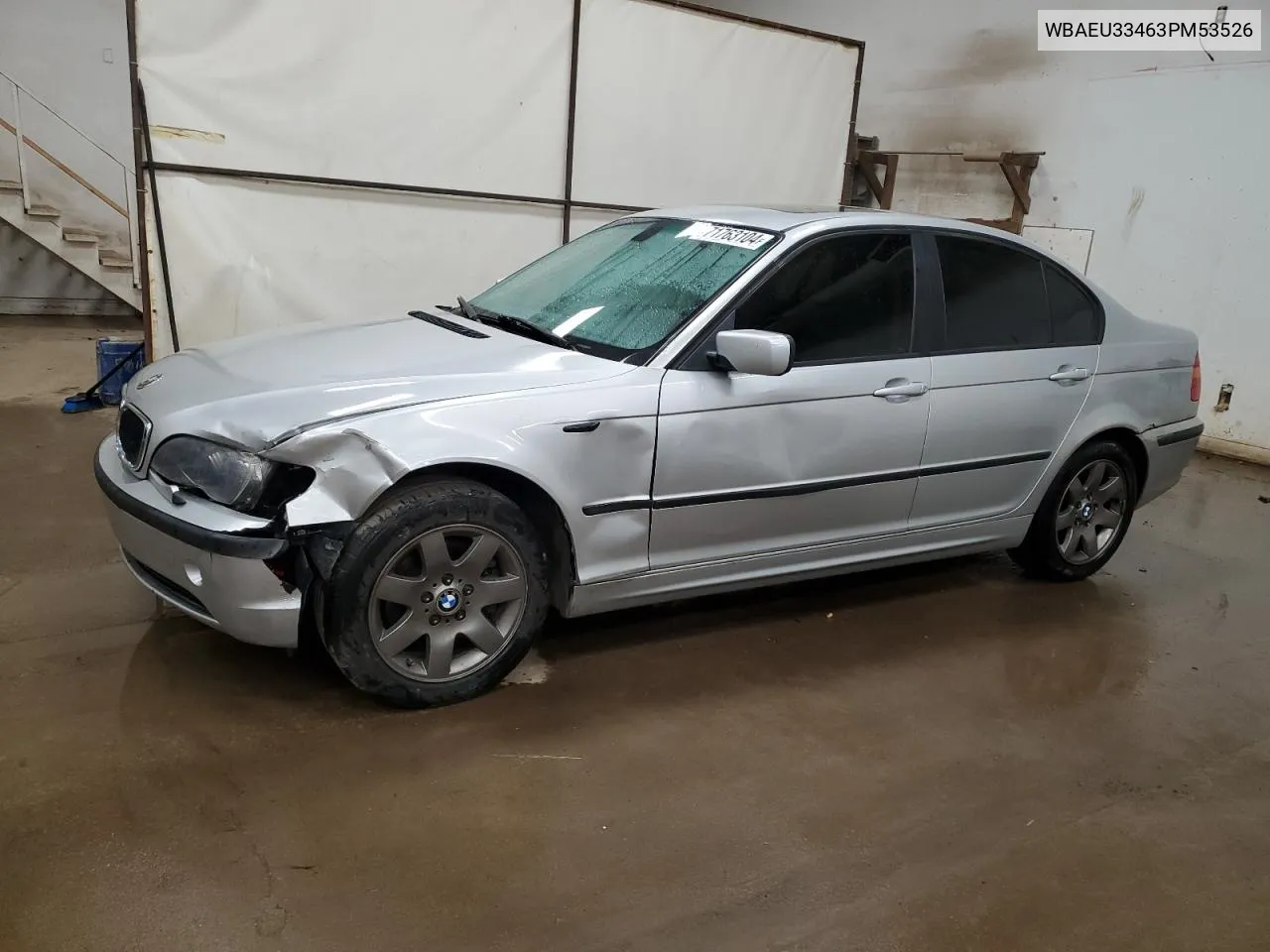 2003 BMW 325 Xi VIN: WBAEU33463PM53526 Lot: 71763104