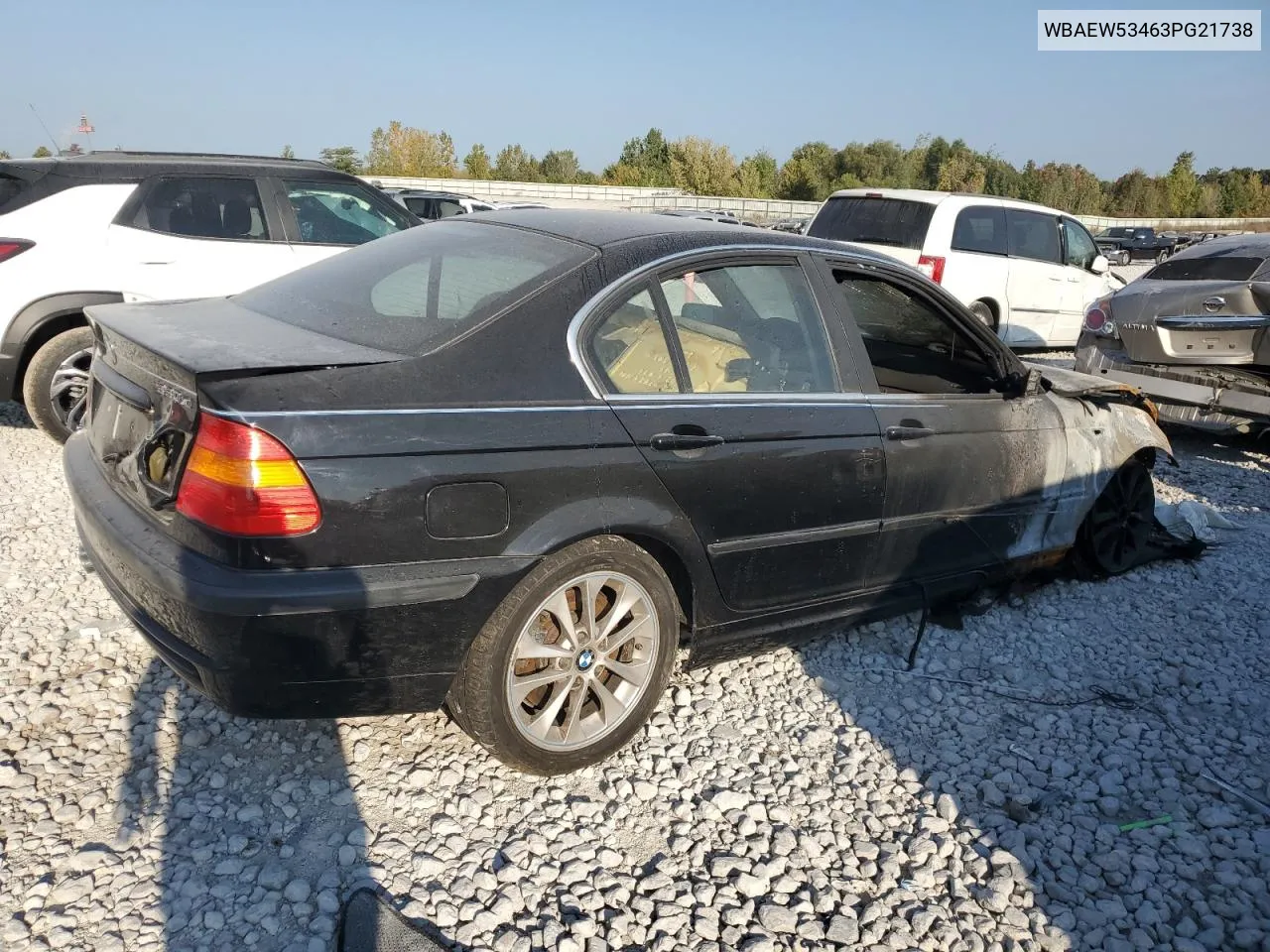 2003 BMW 330 Xi VIN: WBAEW53463PG21738 Lot: 72033514