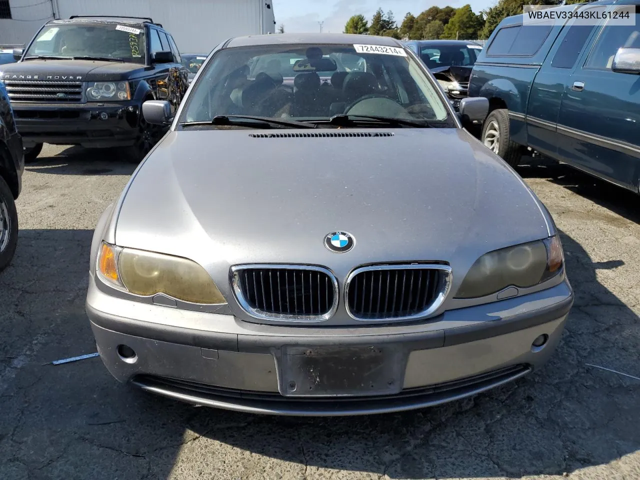 2003 BMW 325 I VIN: WBAEV33443KL61244 Lot: 72443214