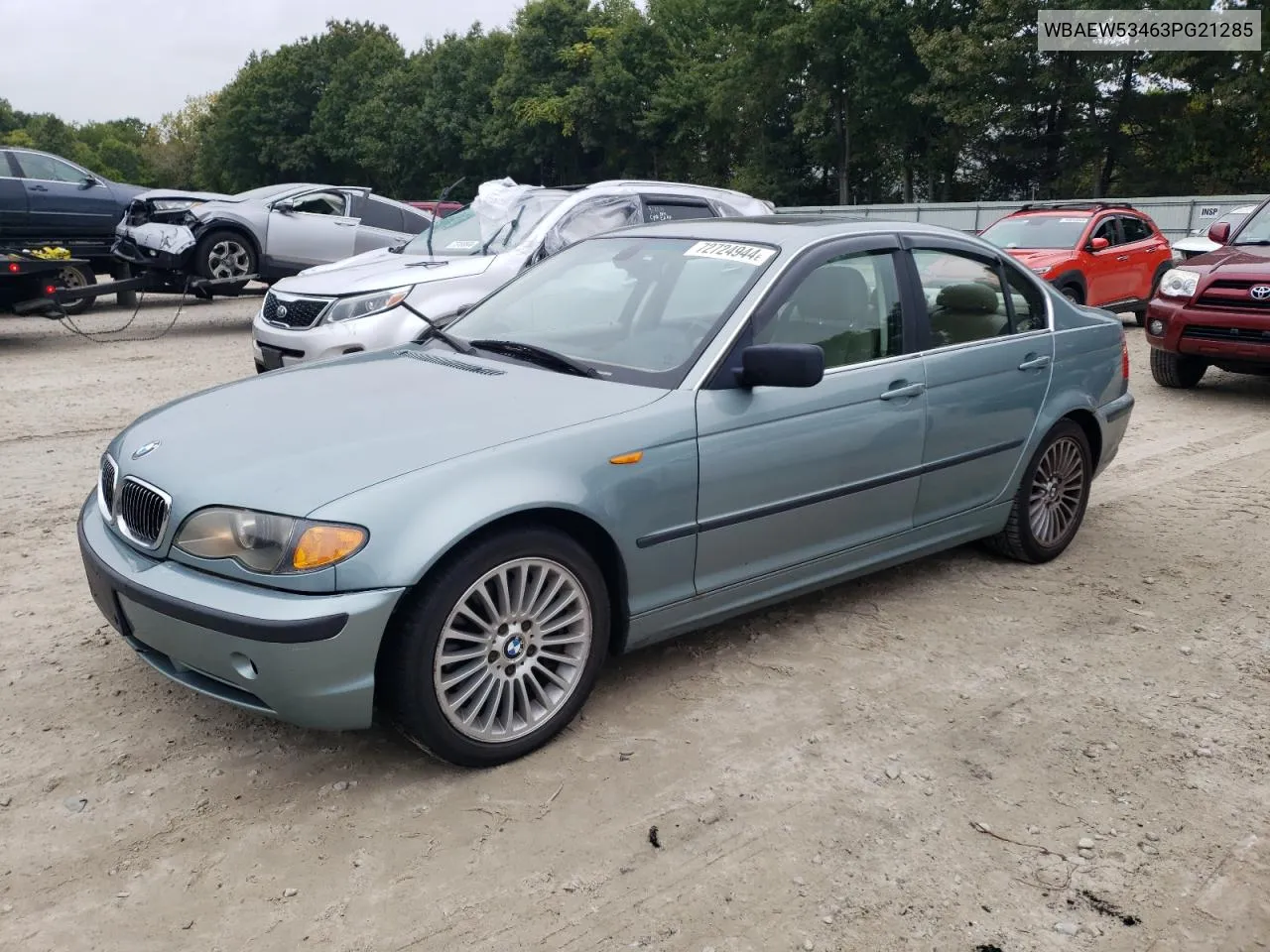 2003 BMW 330 Xi VIN: WBAEW53463PG21285 Lot: 72724944