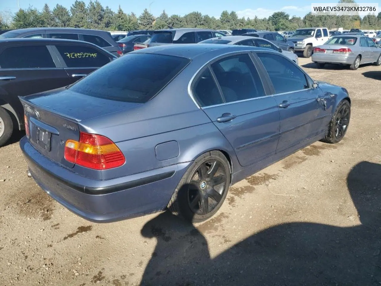 2003 BMW 330 I VIN: WBAEV53473KM32786 Lot: 73006974