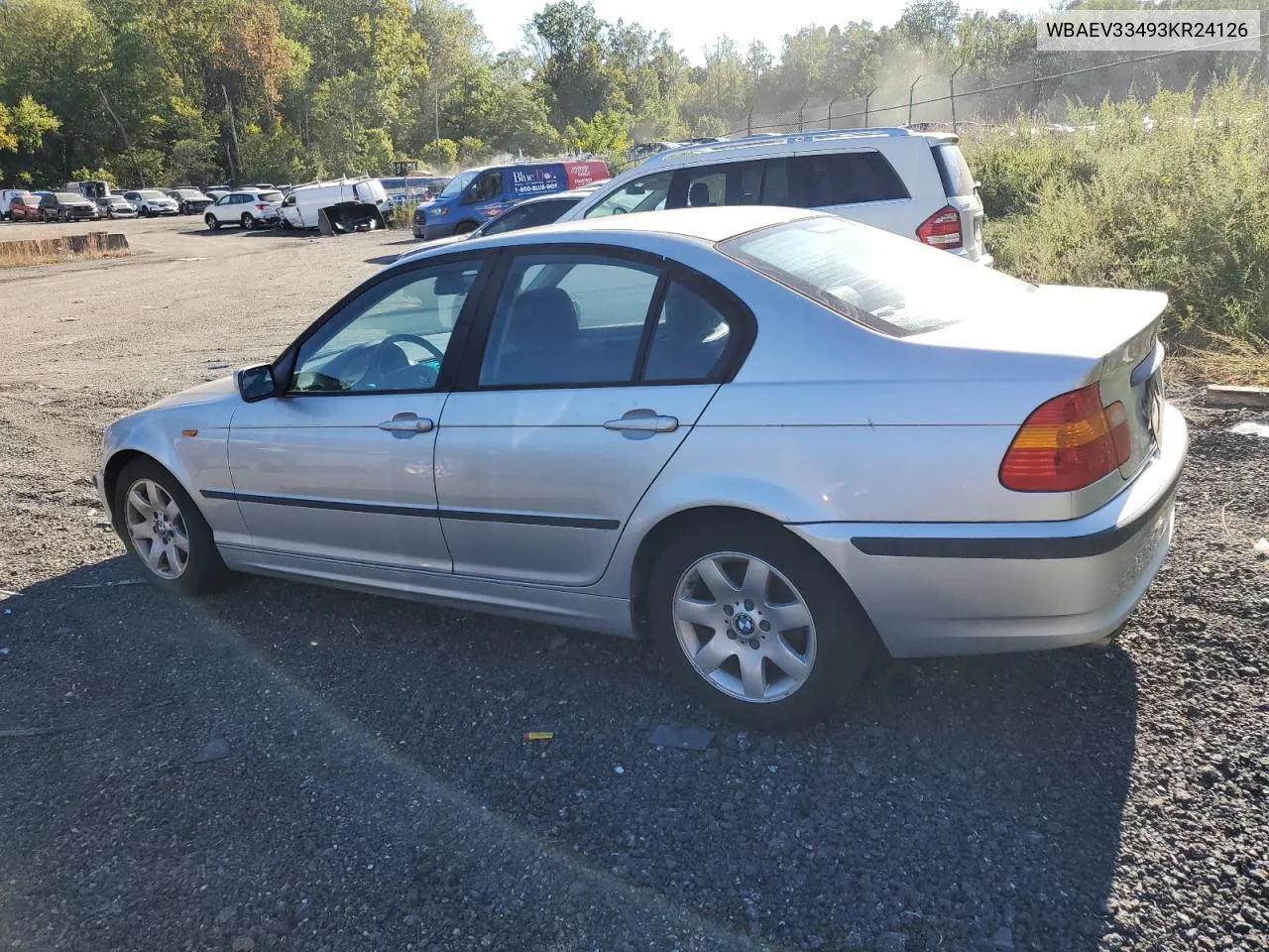 2003 BMW 325 I VIN: WBAEV33493KR24126 Lot: 73349104