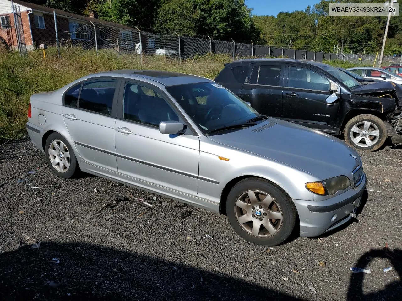 2003 BMW 325 I VIN: WBAEV33493KR24126 Lot: 73349104