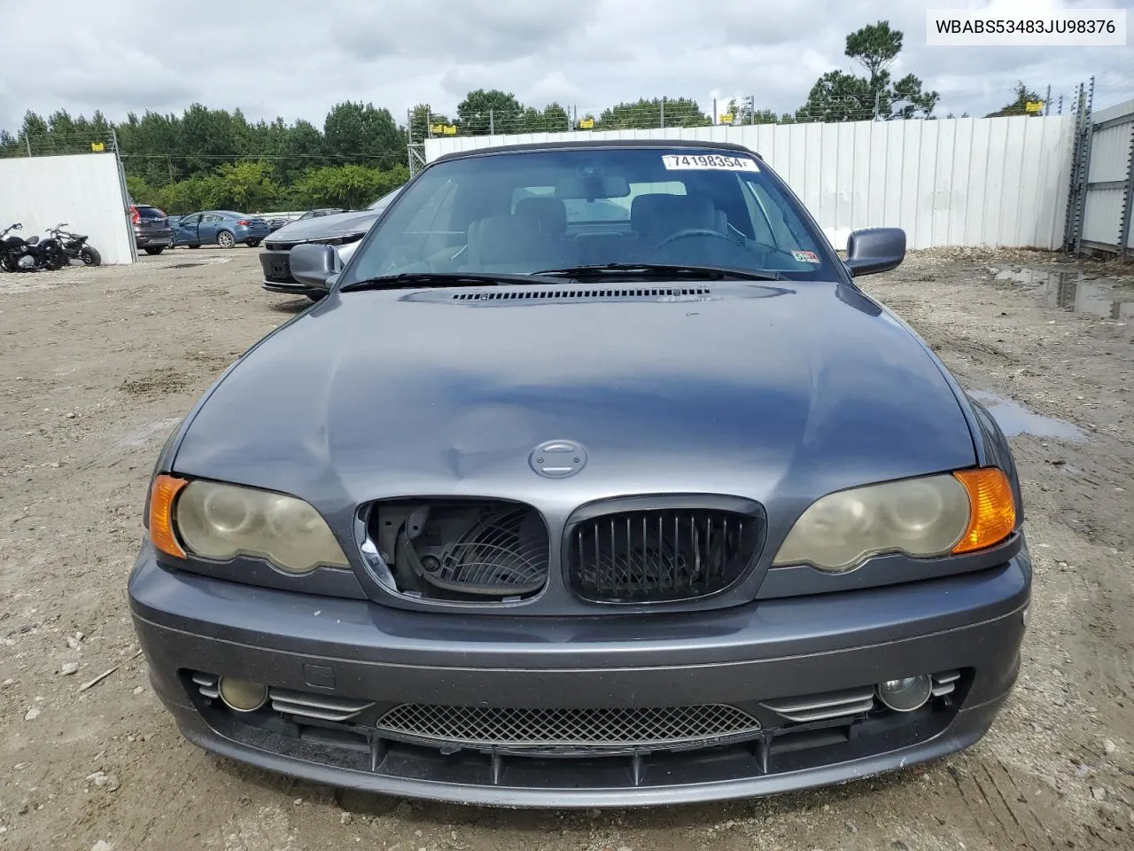 2003 BMW 330 Ci VIN: WBABS53483JU98376 Lot: 74198354