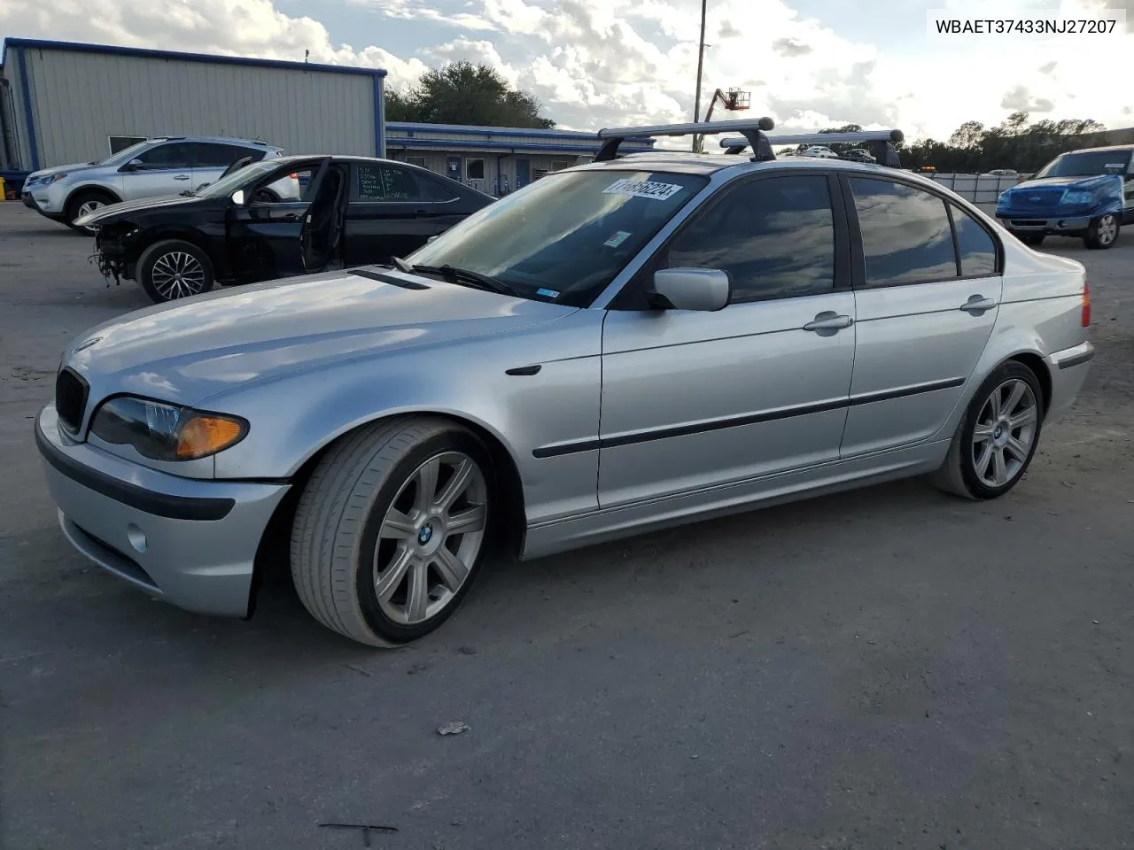 2003 BMW 325 I VIN: WBAET37433NJ27207 Lot: 74856224