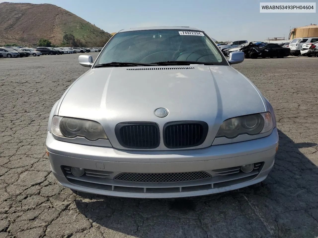 2003 BMW 330 Ci VIN: WBABN53493PH04604 Lot: 74922334