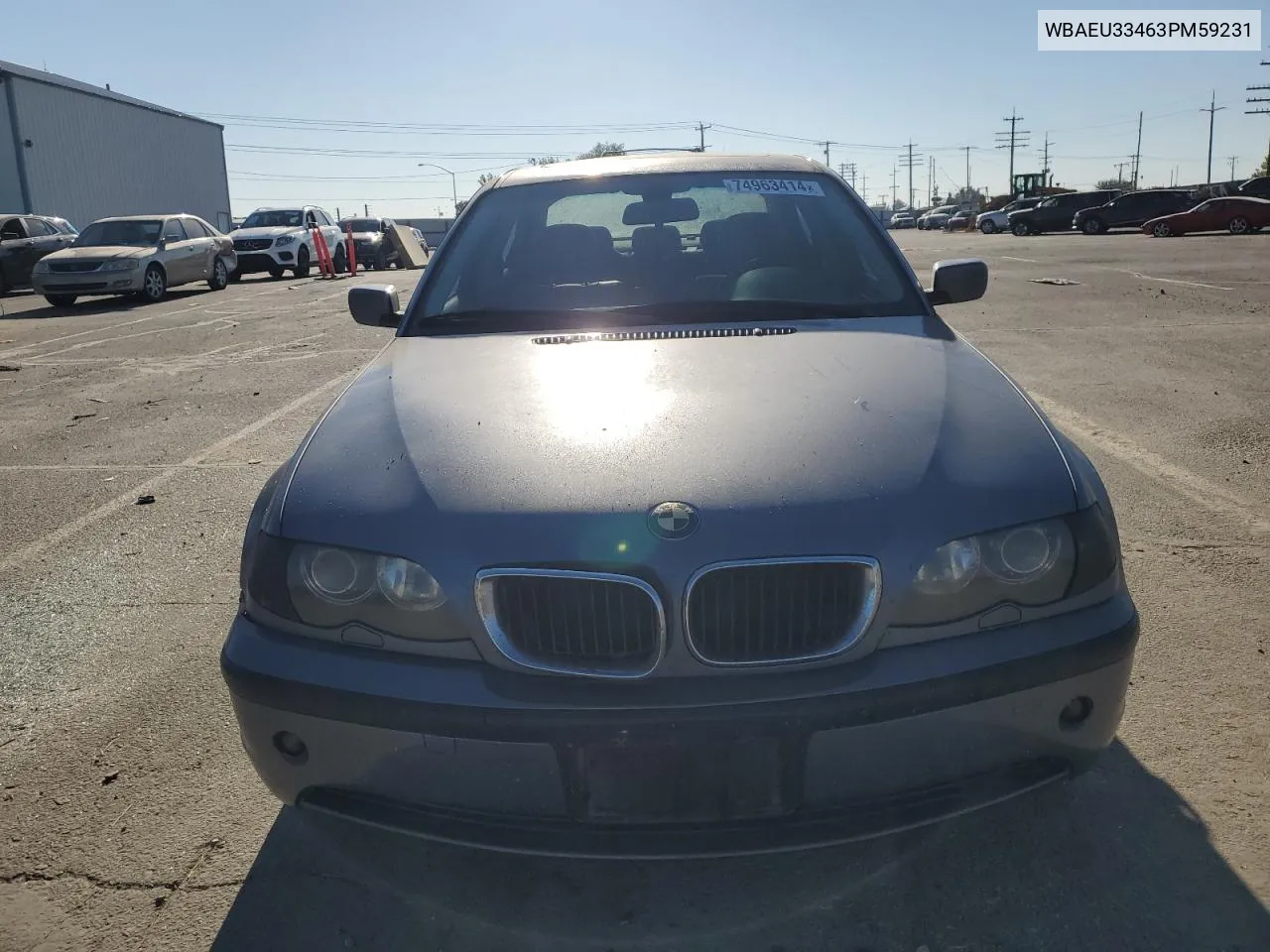 2003 BMW 325 Xi VIN: WBAEU33463PM59231 Lot: 74963414