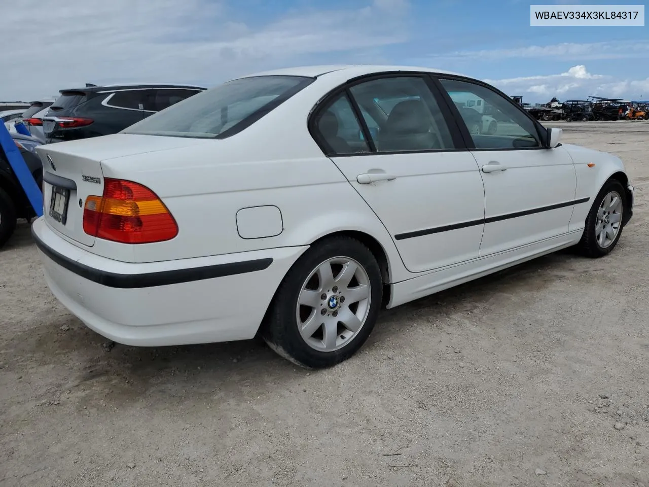 2003 BMW 325 I VIN: WBAEV334X3KL84317 Lot: 75102904